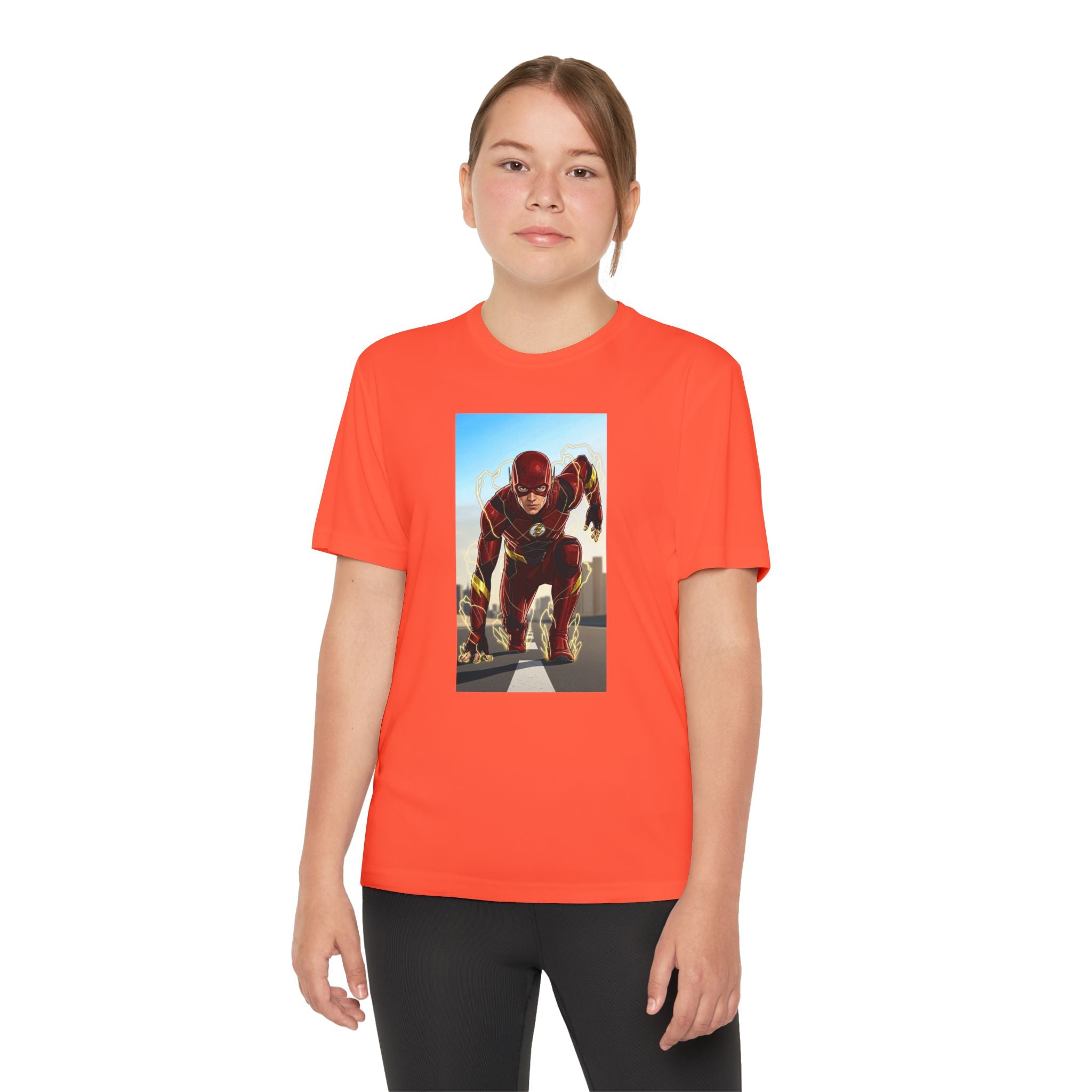 The Flash Superhero Marvel Youth T-Shirt, Kid's Superhero Tee, Children's Graphic Shirt, Comic Book Character Top, Kids Costume Apparel