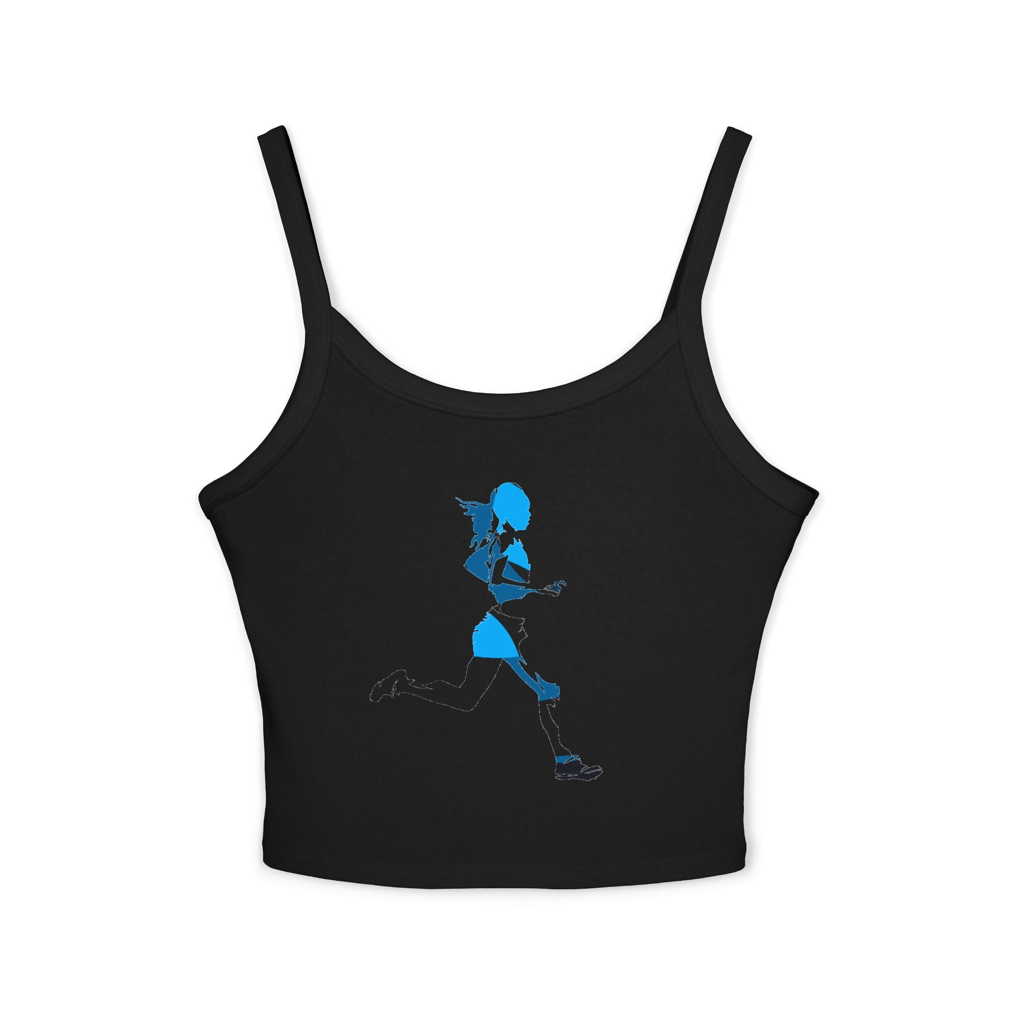Running Woman Tank Top, Athletic Workout Top, Fitness Sleeveless Shirt, Jogging Muscle Tee, Exercise Gym Cami