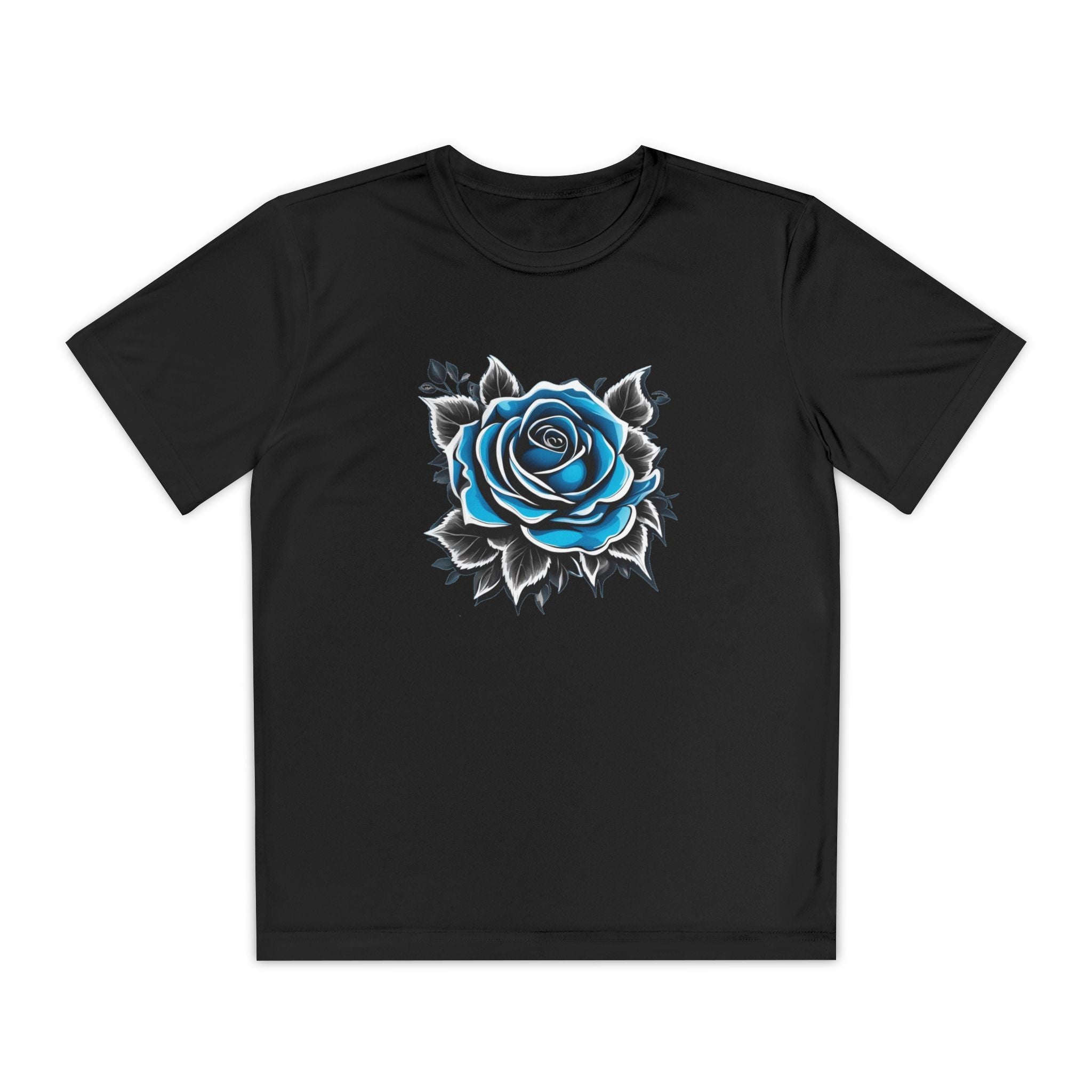 Flower Youth T-Shirt Sports Graphic Tee, Cool Athletic Shirt for Kids