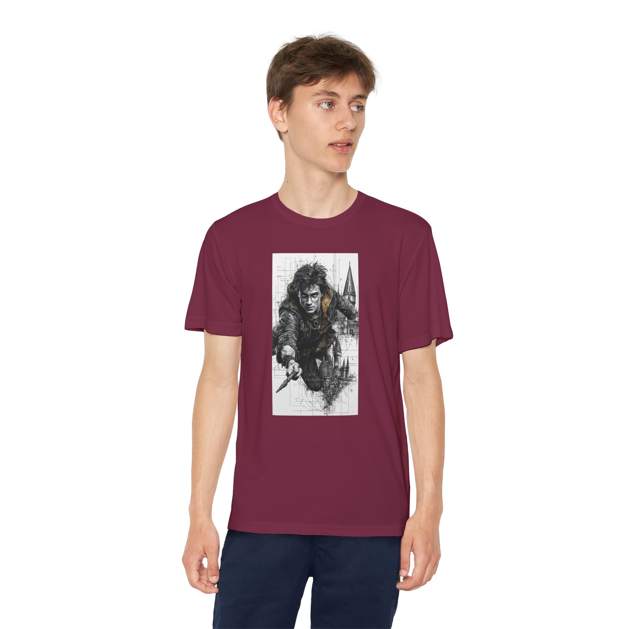 Youth Competitor Tee - Harry Potter, Wizard School Shirt, Magical Kids Top, Hogwarts Fan Gift, Sorcerer's Stone T-Shirt