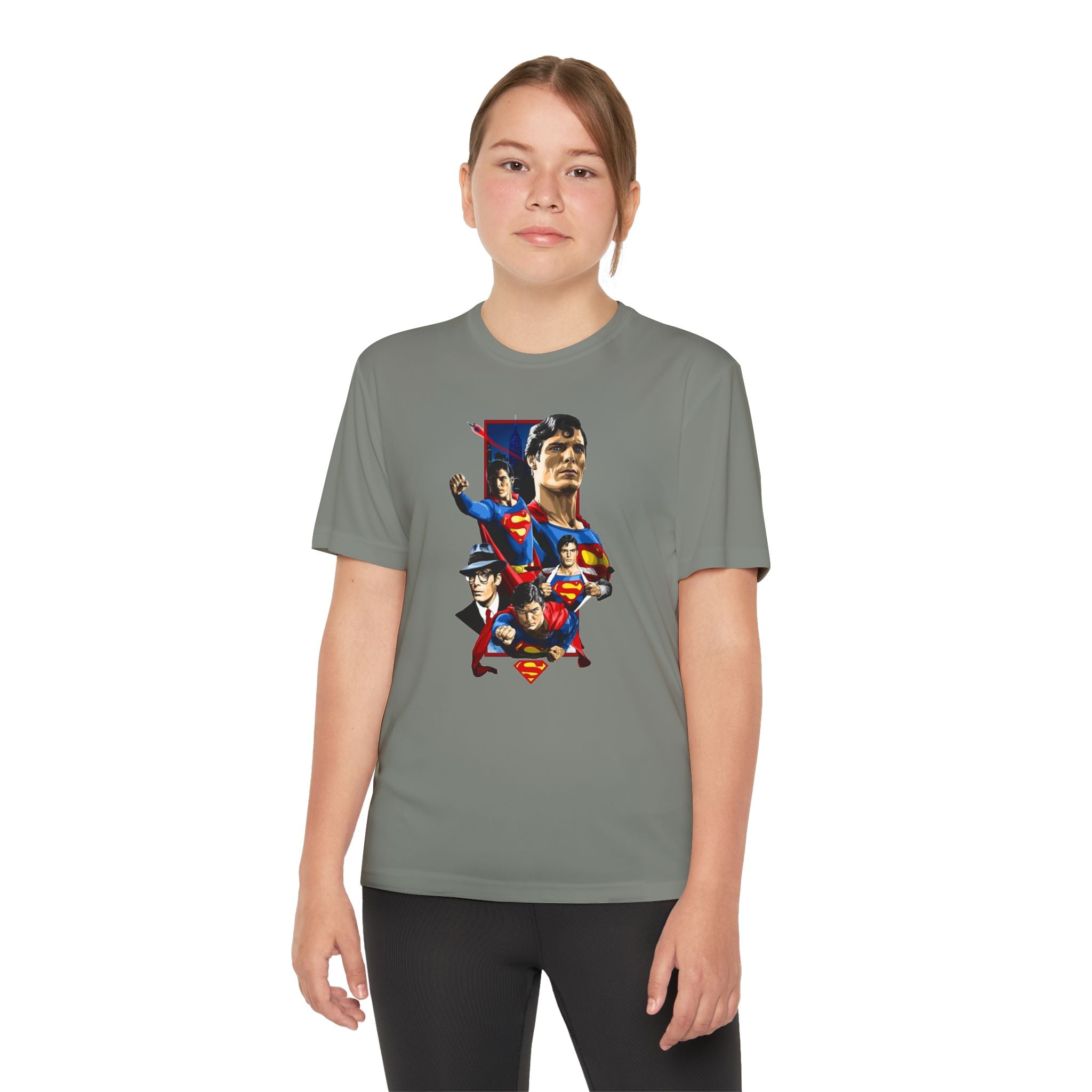 Superman Youth T-Shirt Sports Graphic Tee, Cool Athletic Shirt for Kids, Perfect for Sports Events, Team Spirit