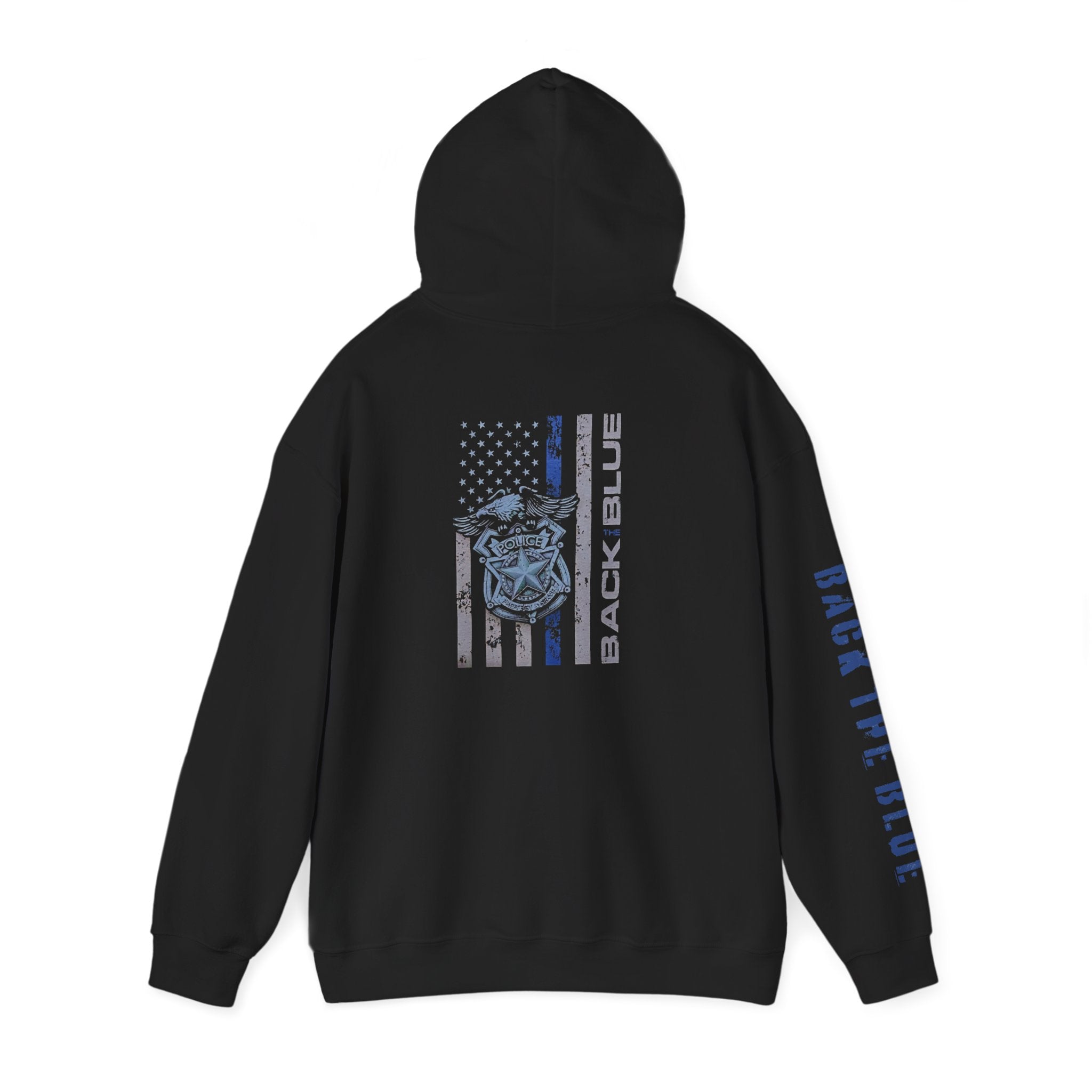 Patriotic Hoodie - Thin Blue Line Unisex Blend