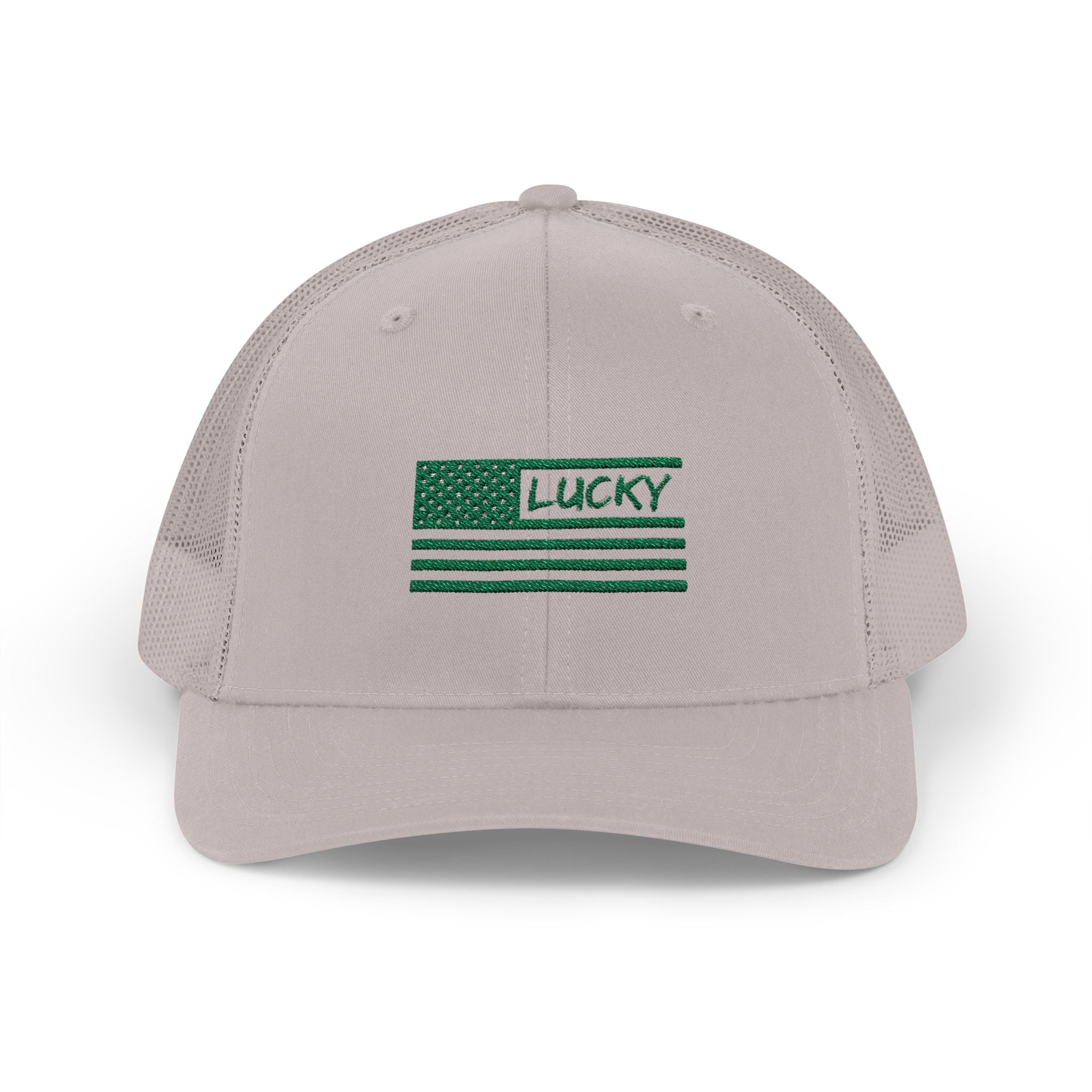 St. Patrick's Day Lucky 4-Leaf Clover Snapback Trucker Cap