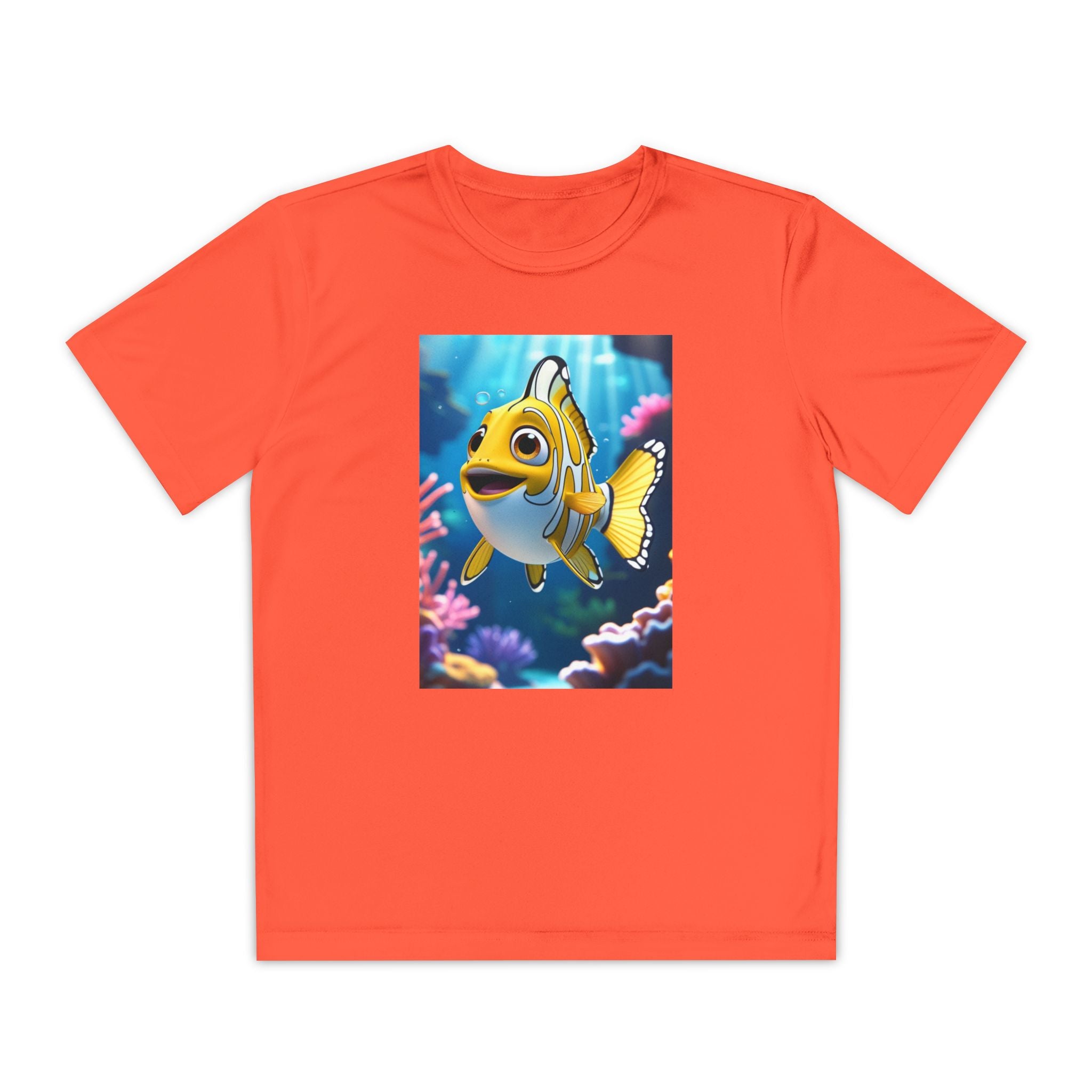 Nemo Fish Ocean Youth T-Shirt - Underwater Kids Tee, Finding Nemo Shirt, Beach Vacation Clothing, Ocean Lover Gift, Fish Theme Top