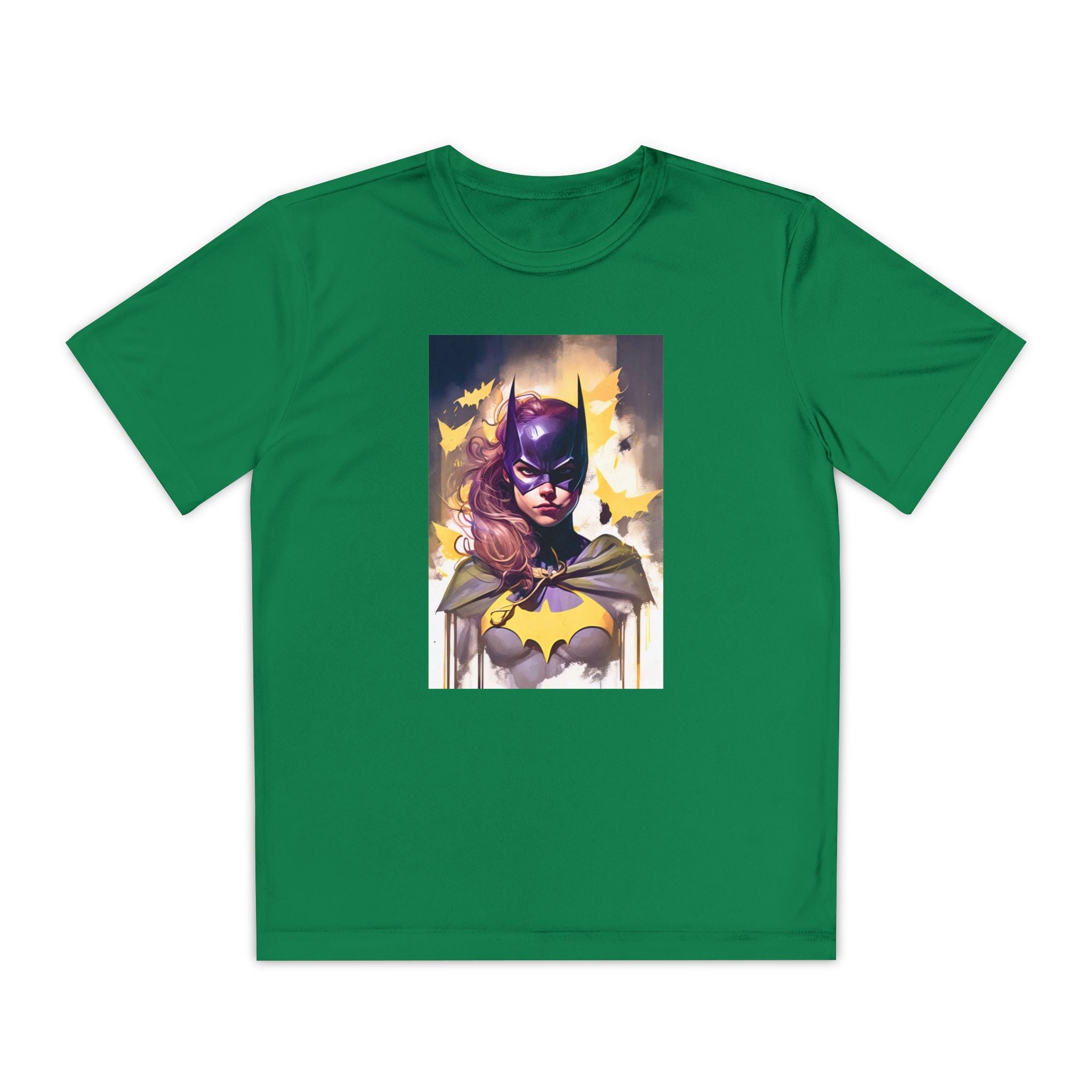 Superhero Youth T-Shirt Sports Graphic Tee, Cool Athletic Shirt for Kids