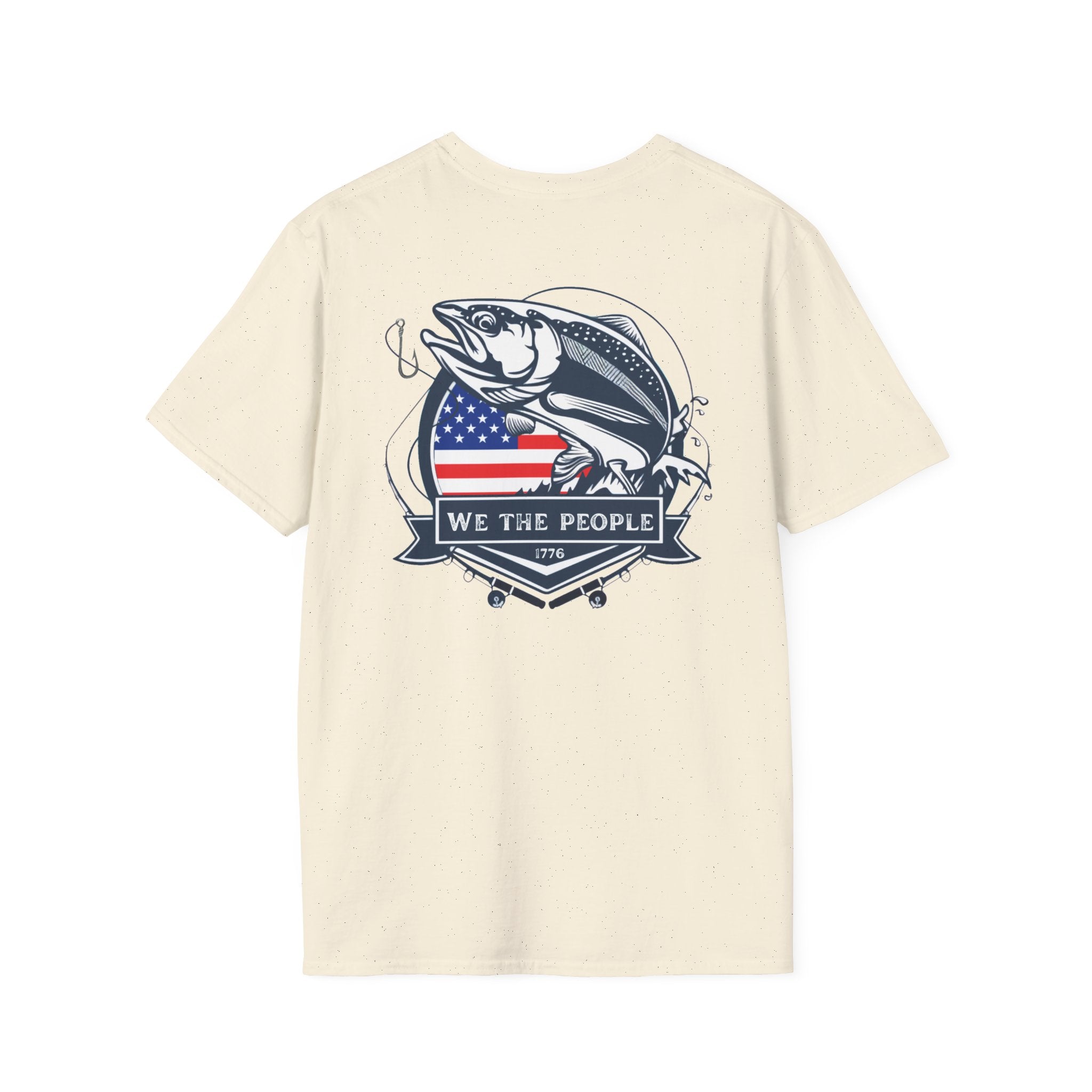 We The People Fishing Patriotic Tshirt, American Flag Tee, USA Independence Day Top, Patriotic Graphic Tee, Unisex Patriotic