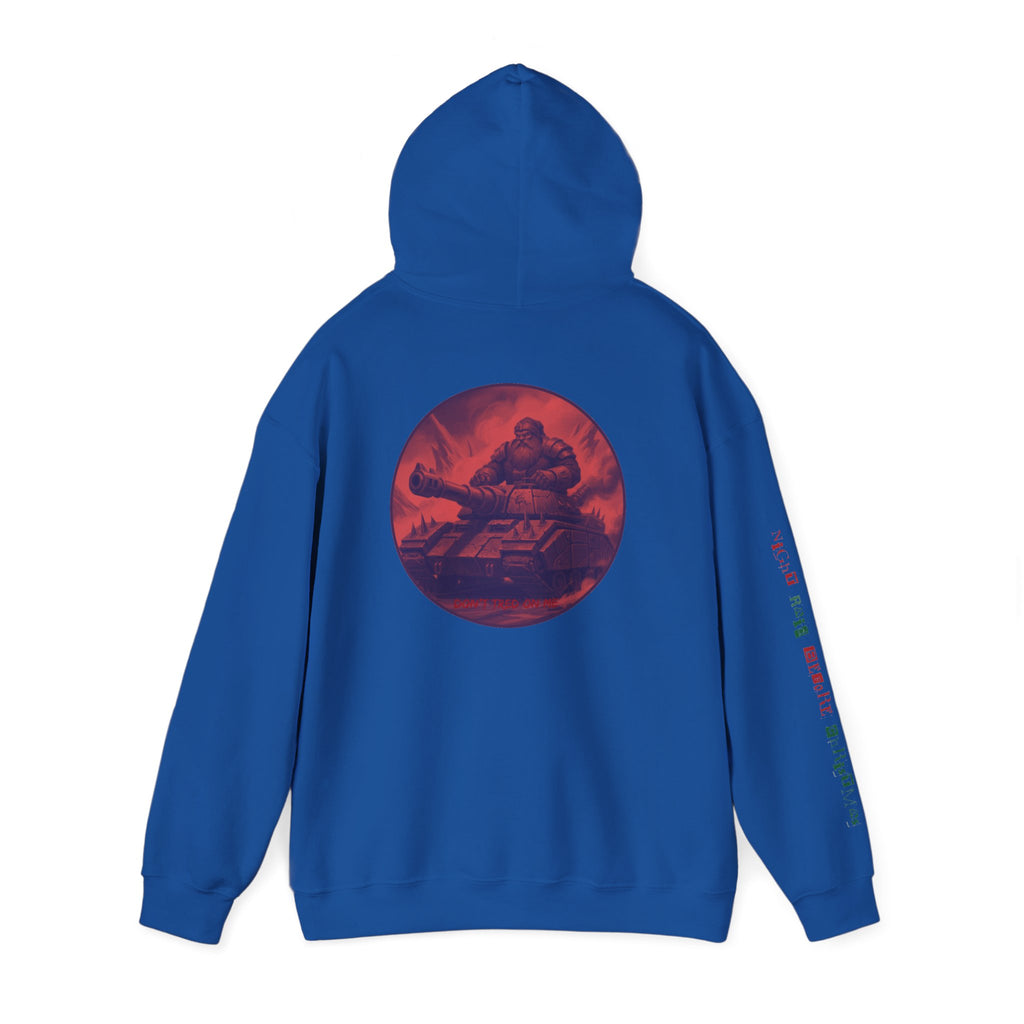 Santa Claus On A Tank Christmas Patriotic Hoodie Rebel Spirit Unisex Hoodie