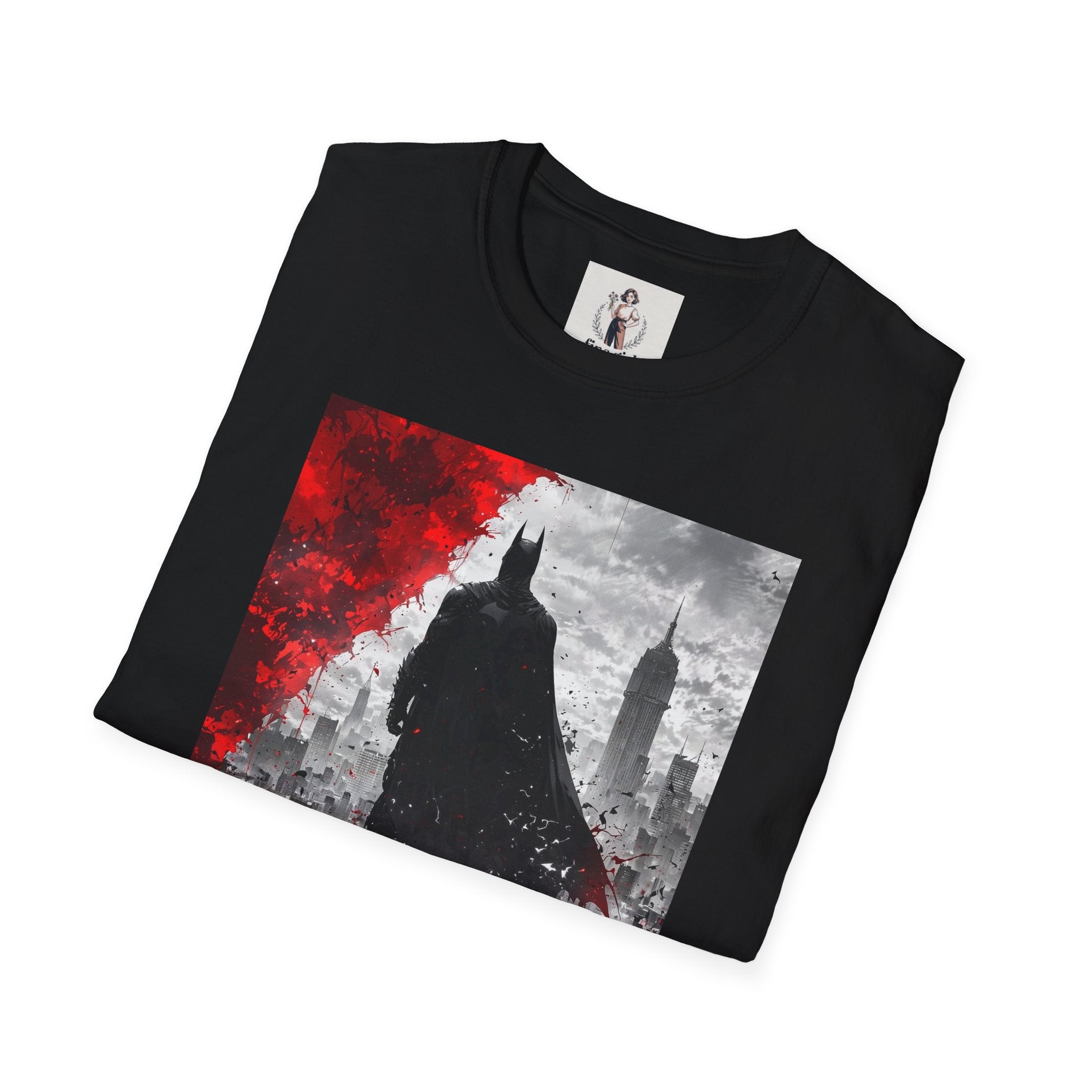 Batman Marvel Unisex Softstyle T-Shirt, Comic Book Tee, Geeky Clothing, Cosplay Costume Top