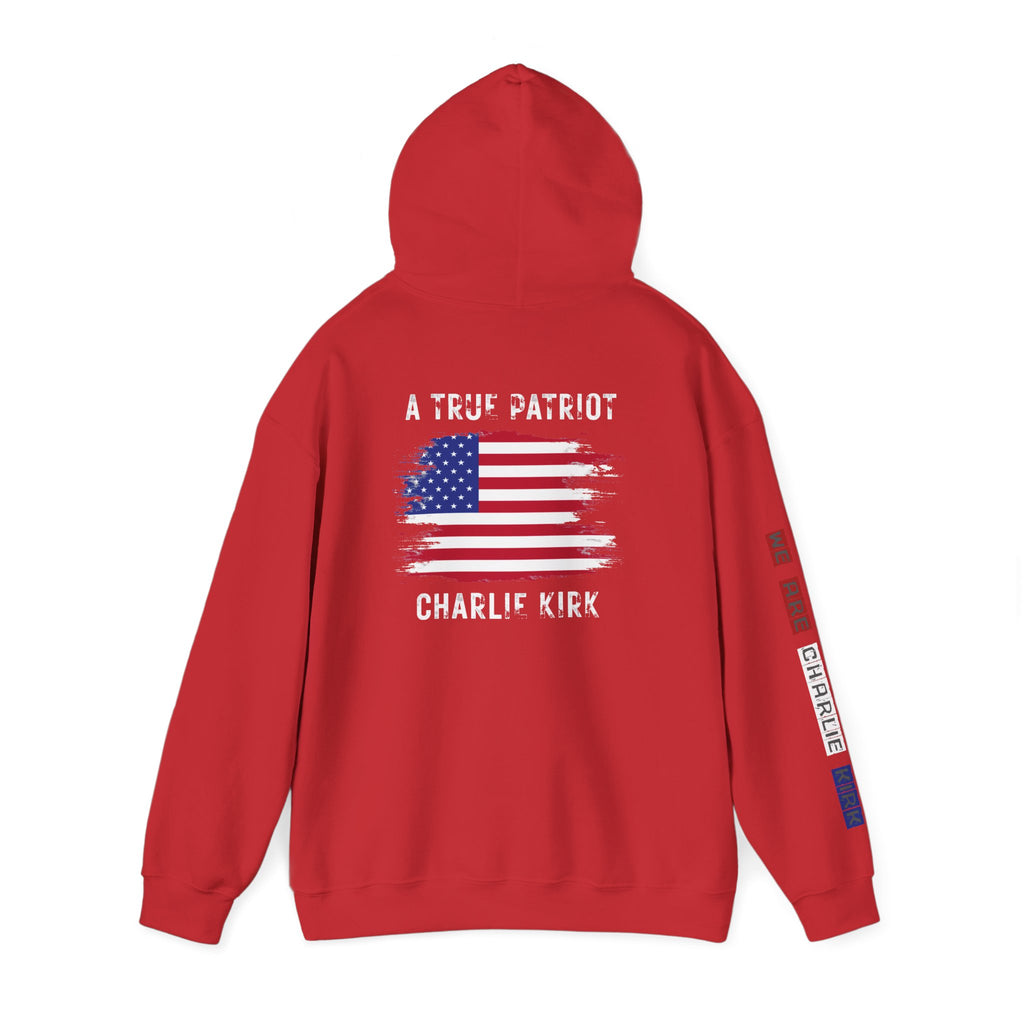 Charlie kirk Patriotic Hoodie Rebel Spirit Unisex Hoodie