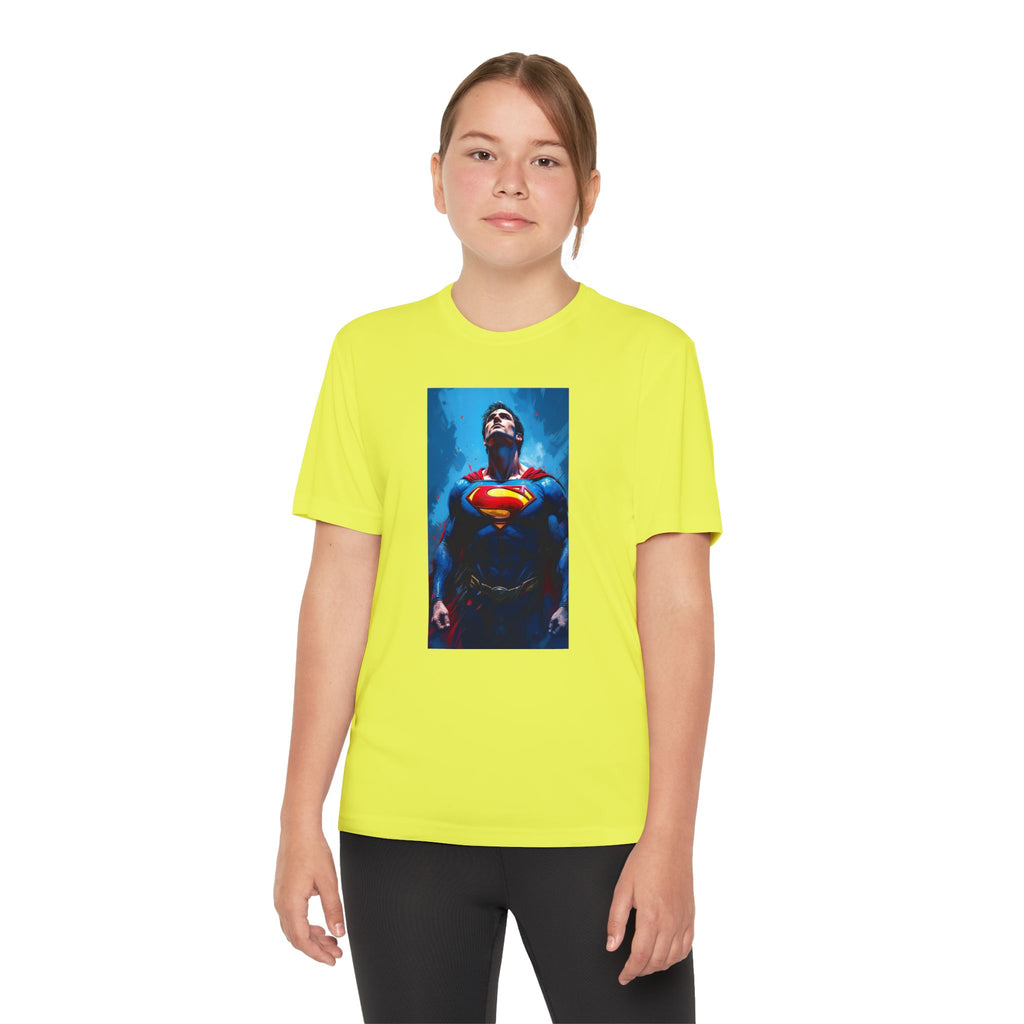 Superman Superhero Marvel T-Shirt, Youth Competitor Tee,  Kids Comic Book Hero Top, Children's Graphic Tee, Youth Super Power T-Shirt