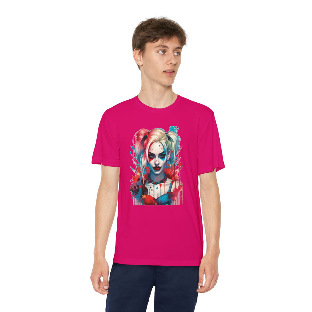 Superhero Youth T-Shirt Sports Graphic Tee, Cool Athletic Shirt for Kids