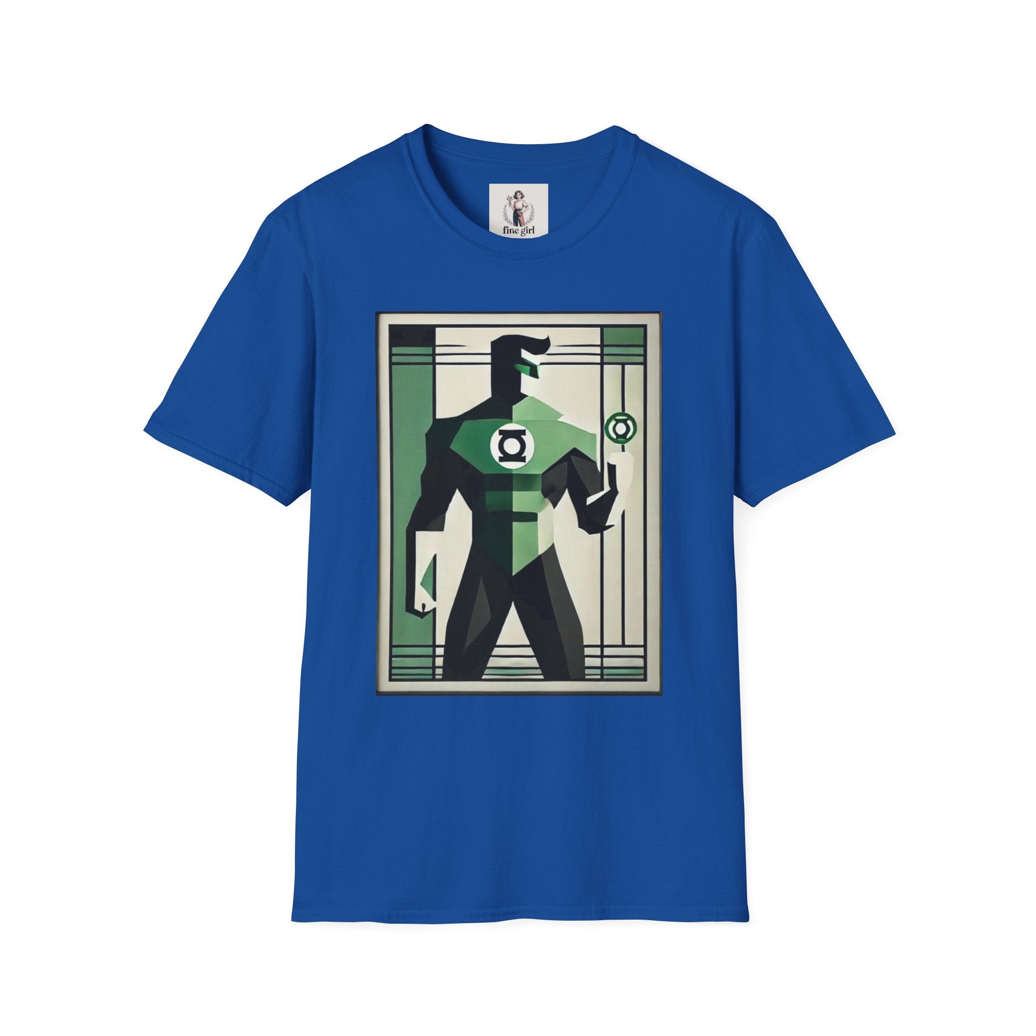 Green Lantern Superhero Marvel Unisex Softstyle T-Shirt, Comic Book Tee, Graphic Novel Shirt, Geeky Clothing, Cosplay Costume Top