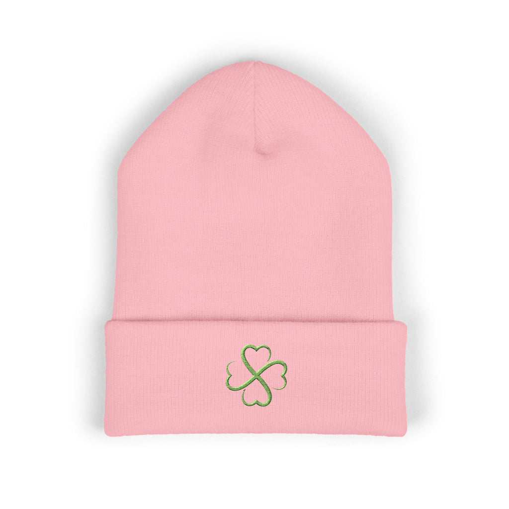 St. Patrick's Day 4-Leaf Clover Embroidered Beanie