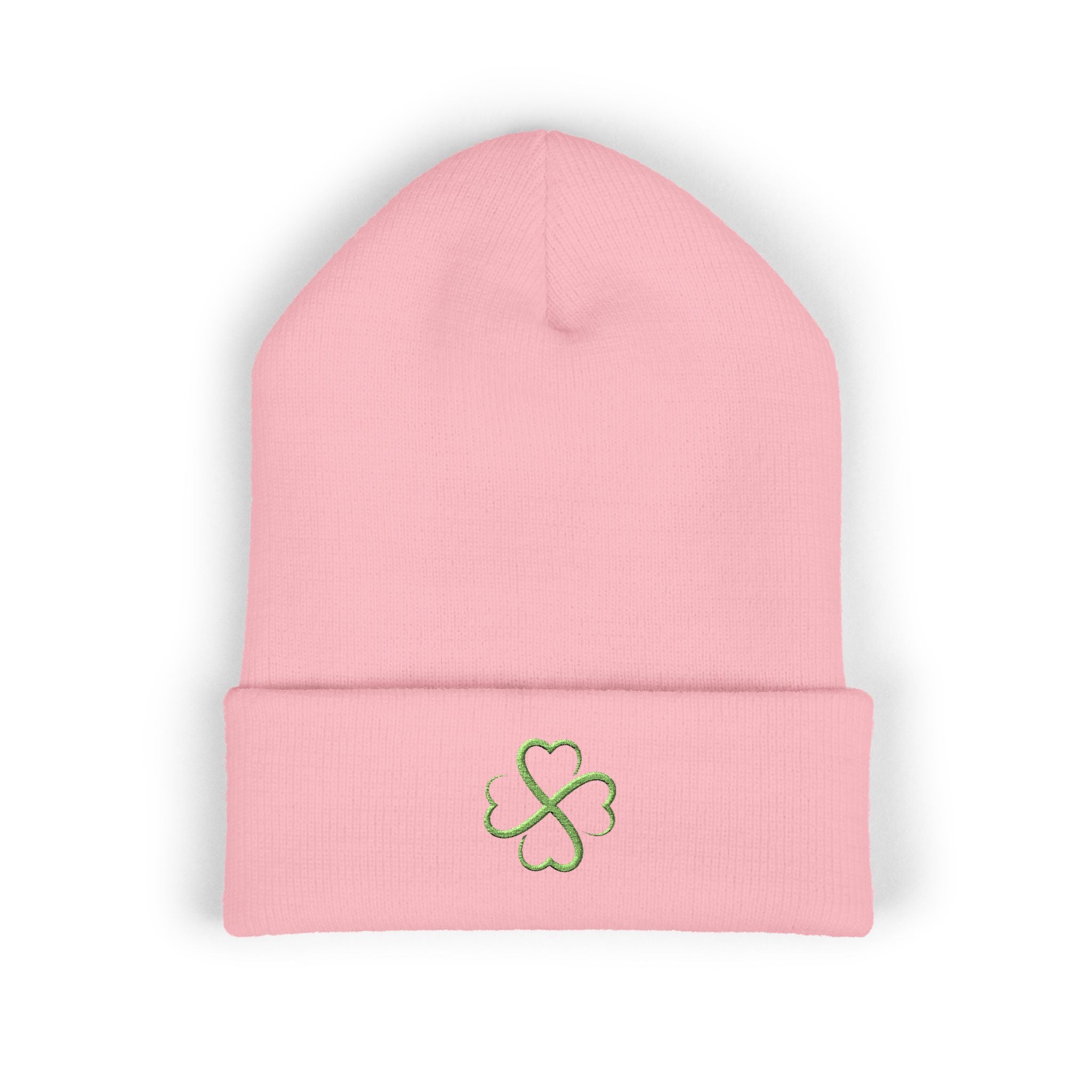 St. Patrick's Day 4-Leaf Clover Embroidered Beanie