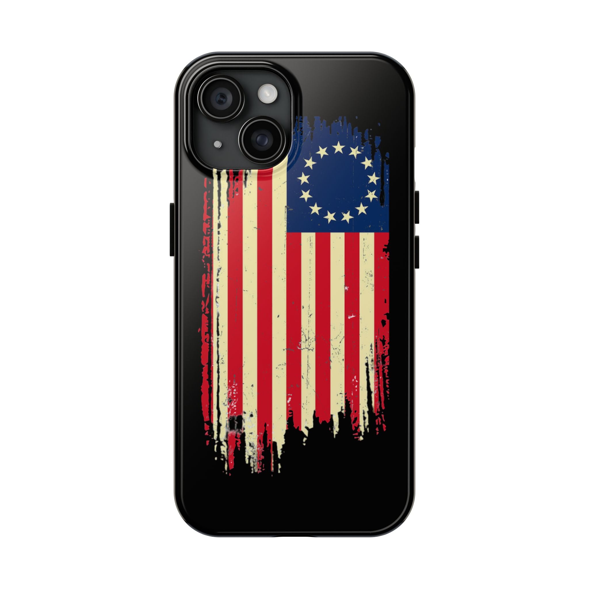Patriotic Phone Cases with Vintage Flag Design, Tough Case for Independence Day, Memorial Day, 4th of July, Gift for Veterans, USA Pride