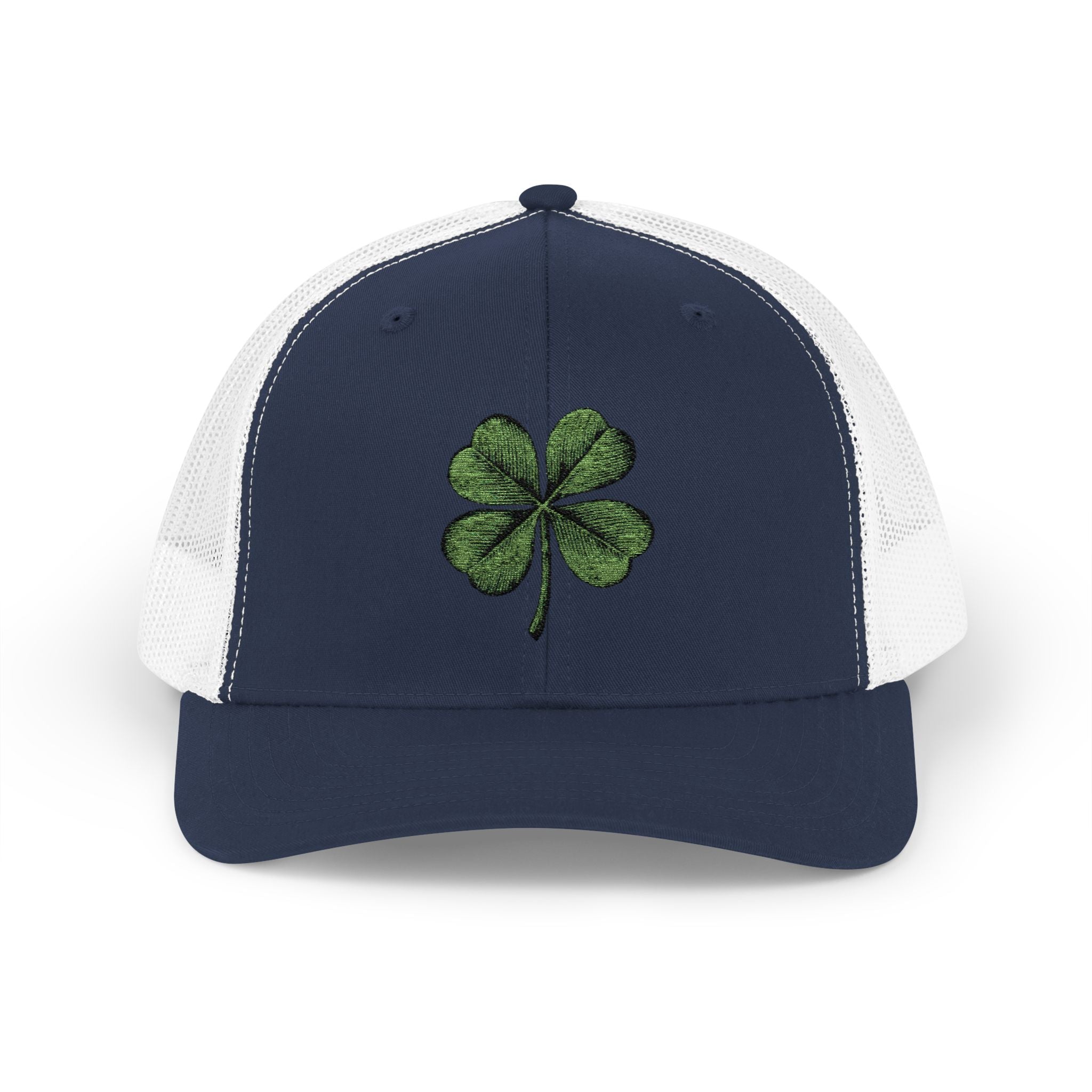 St. Patrick's Day Lucky 4-Leaf Clover Snapback Trucker Cap