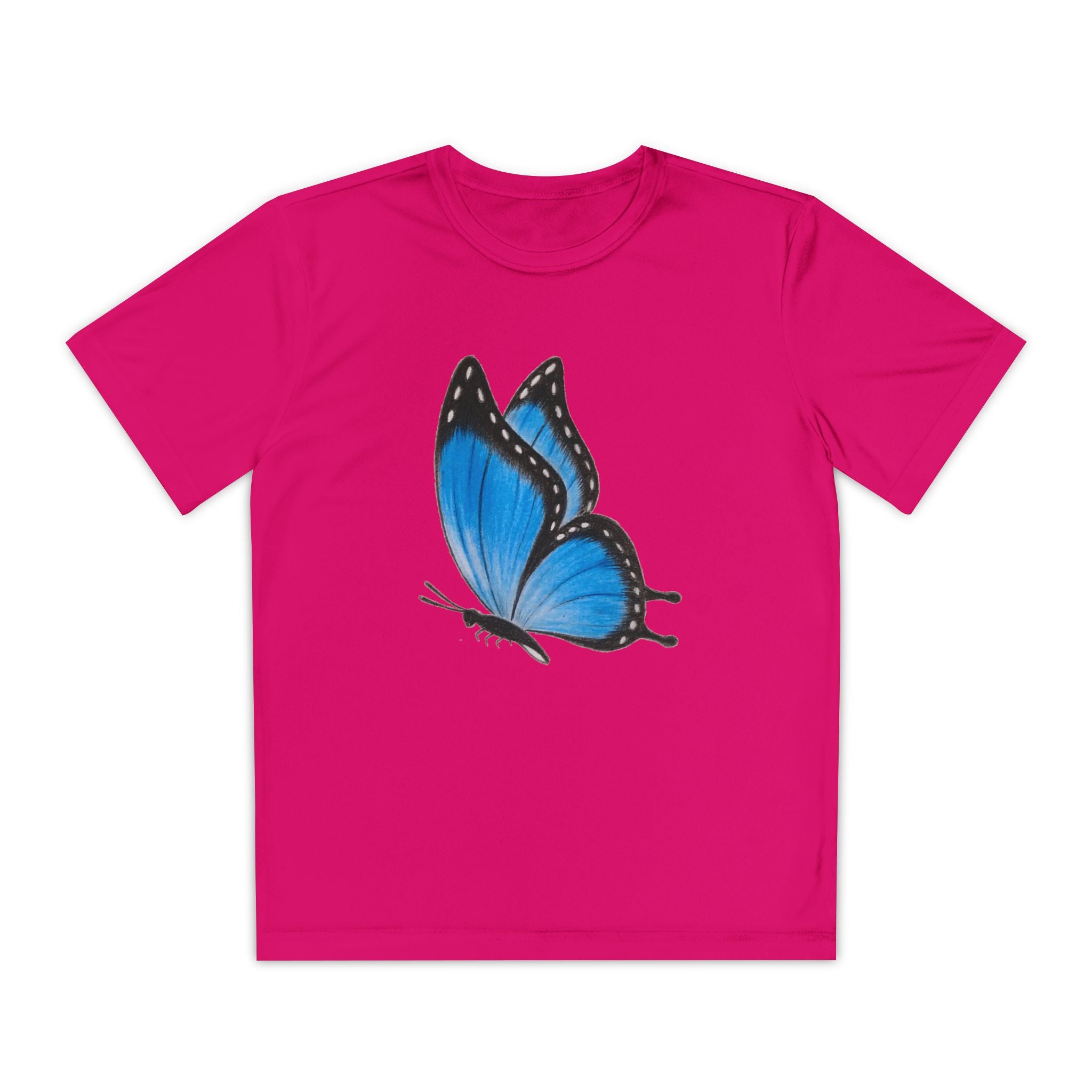 Butterffy Youth T-Shirt Sports Graphic Tee, Cool Athletic Shirt for Kids, Perfect for Sports Events, Team Spirit