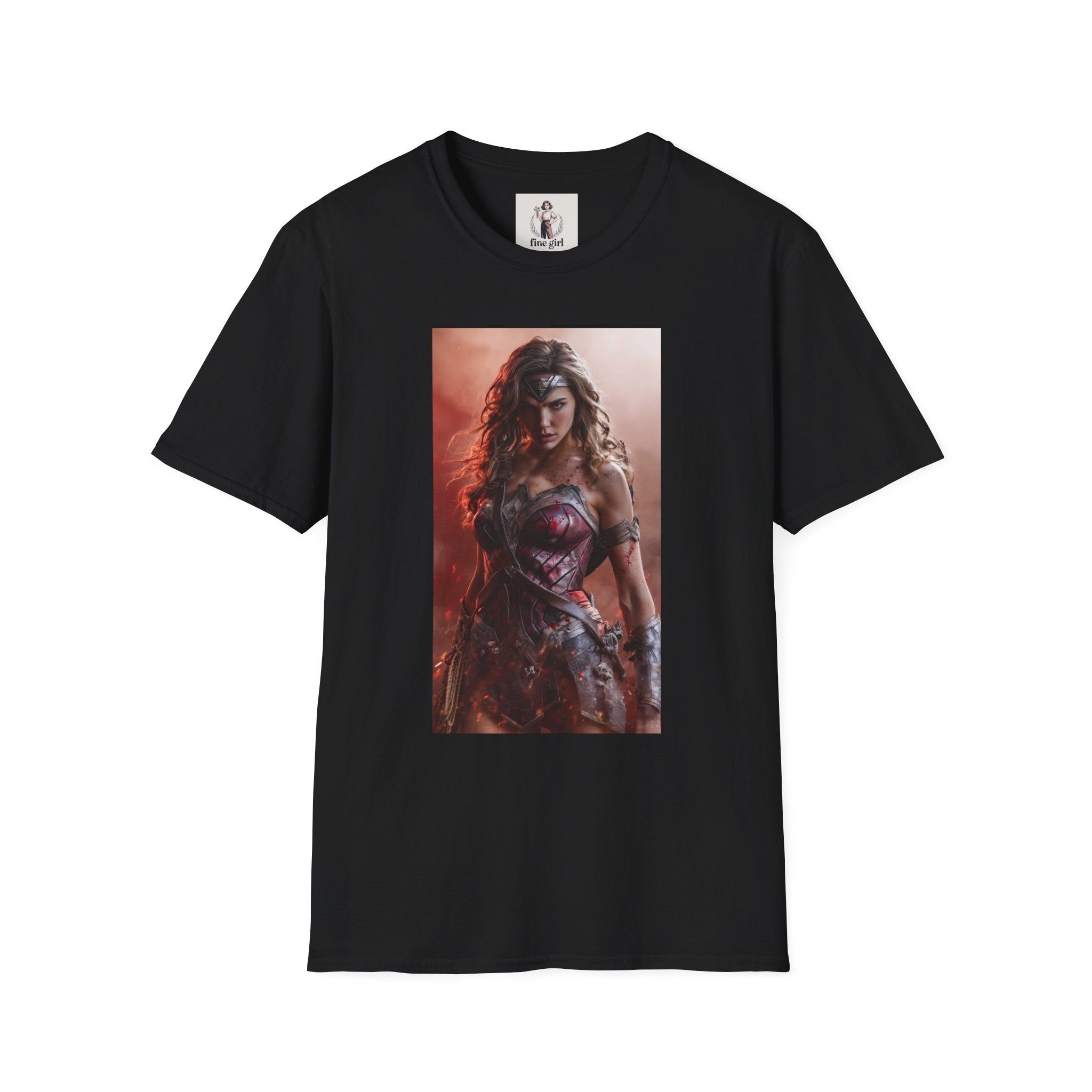 Wonder Woman Marvel Unisex Softstyle T-Shirt, Comic Book Tee, Geeky Clothing, Cosplay Costume Top