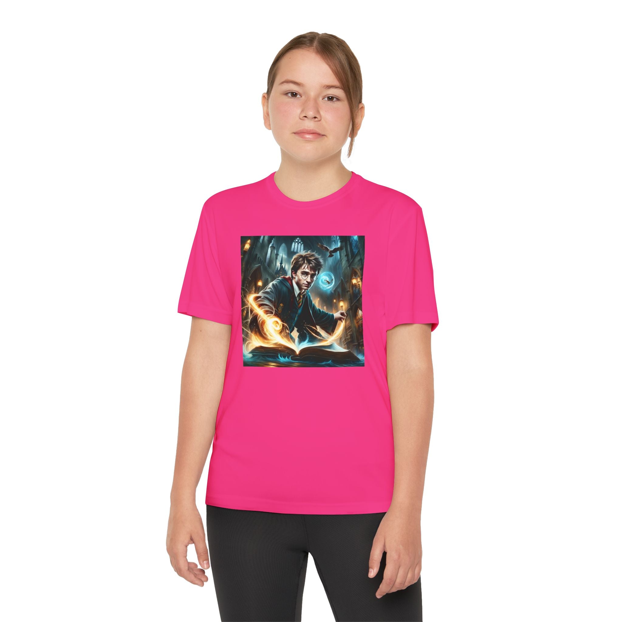 Youth Competitor Tee - Harry Potter, Wizard School Shirt, Magical Kids Top, Hogwarts Fan Gift, Sorcerer's Stone T-Shirt