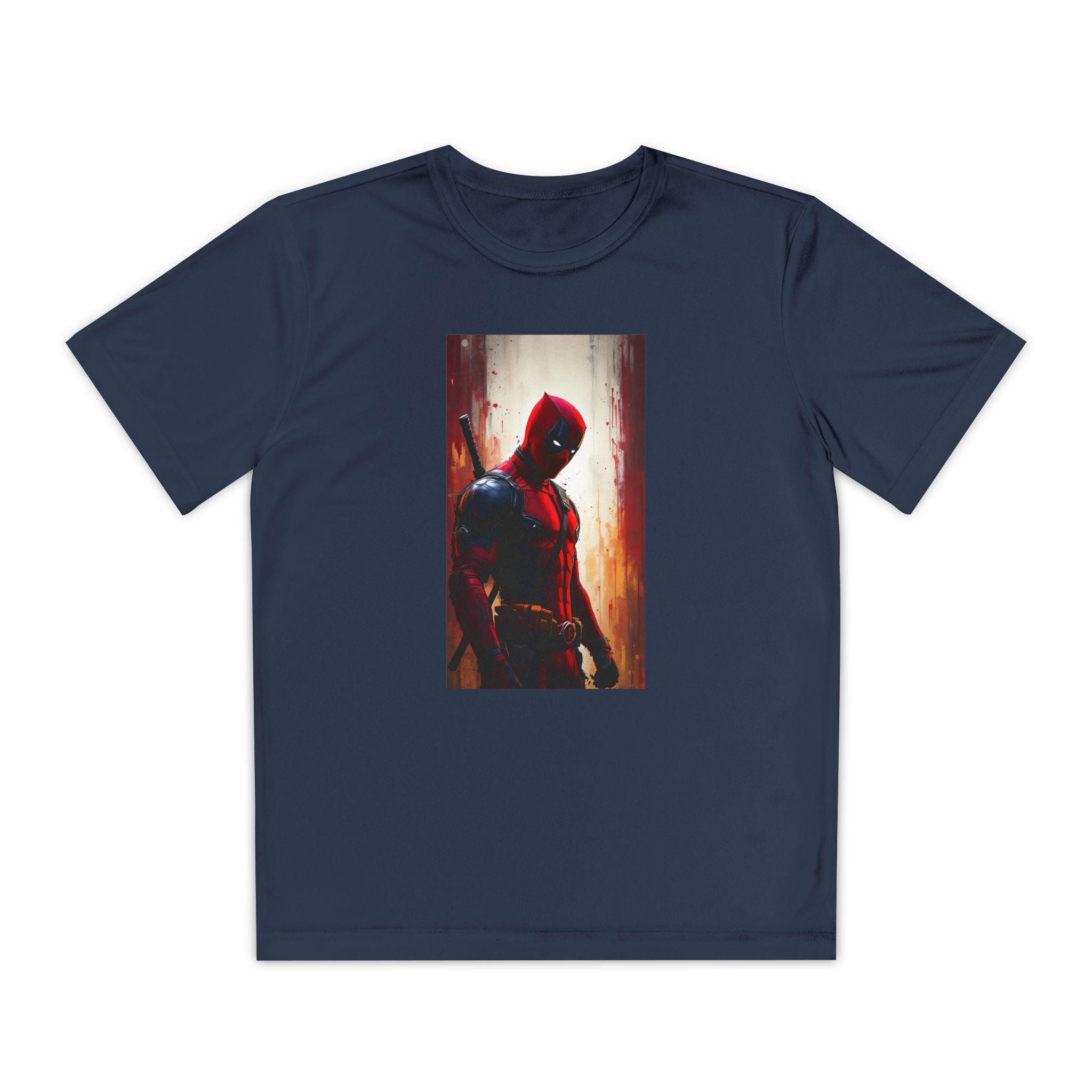 Deadpool Superhero Marvel Patriotic, Kids Graphic T-Shirt, Boys Hero Top, Girls Comic Book Clothing, Birthday