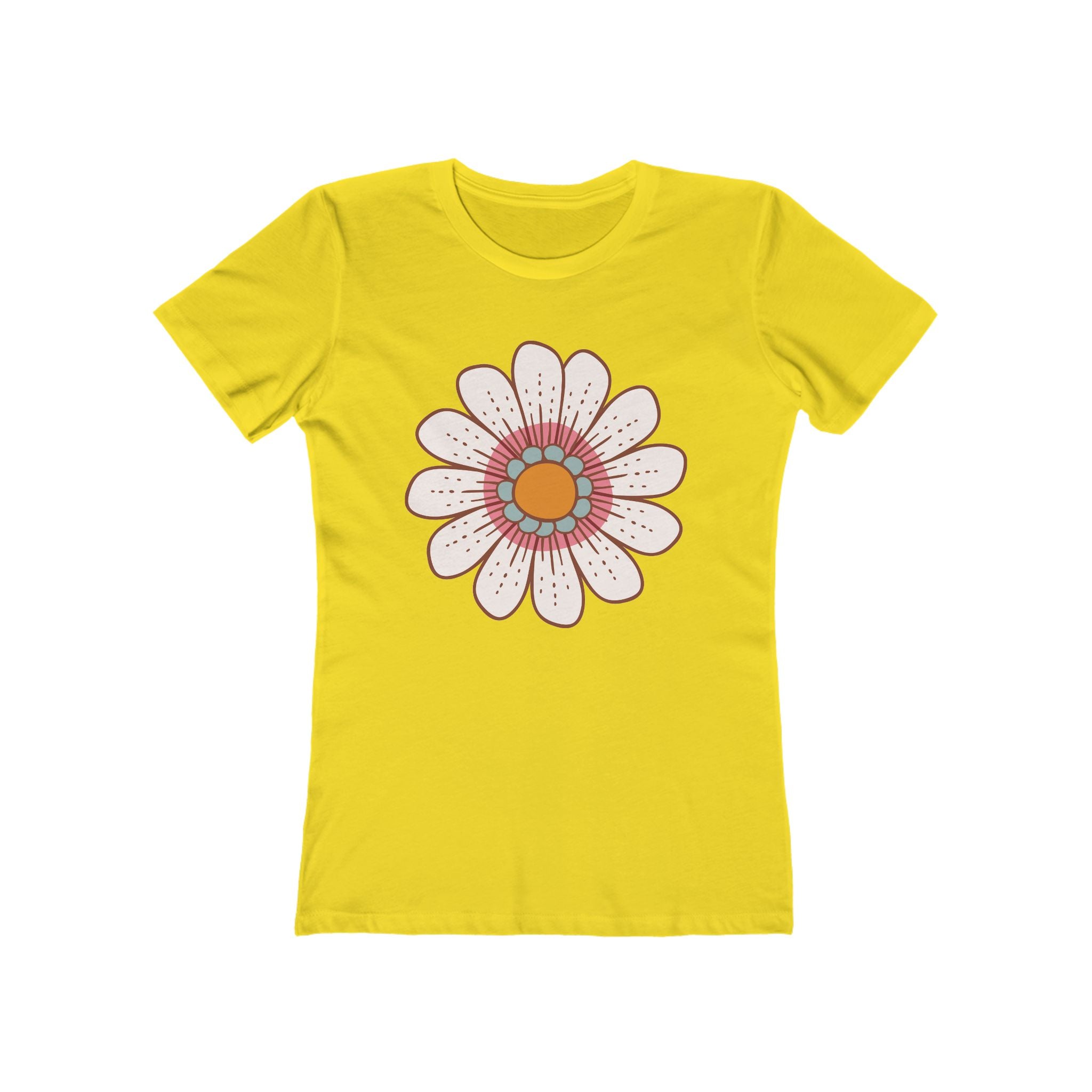 Flower Women's Tshirt, Floral Graphic Tee, Casual Top for Her, Spring Blossom Shirt, Botanical Print Blouse