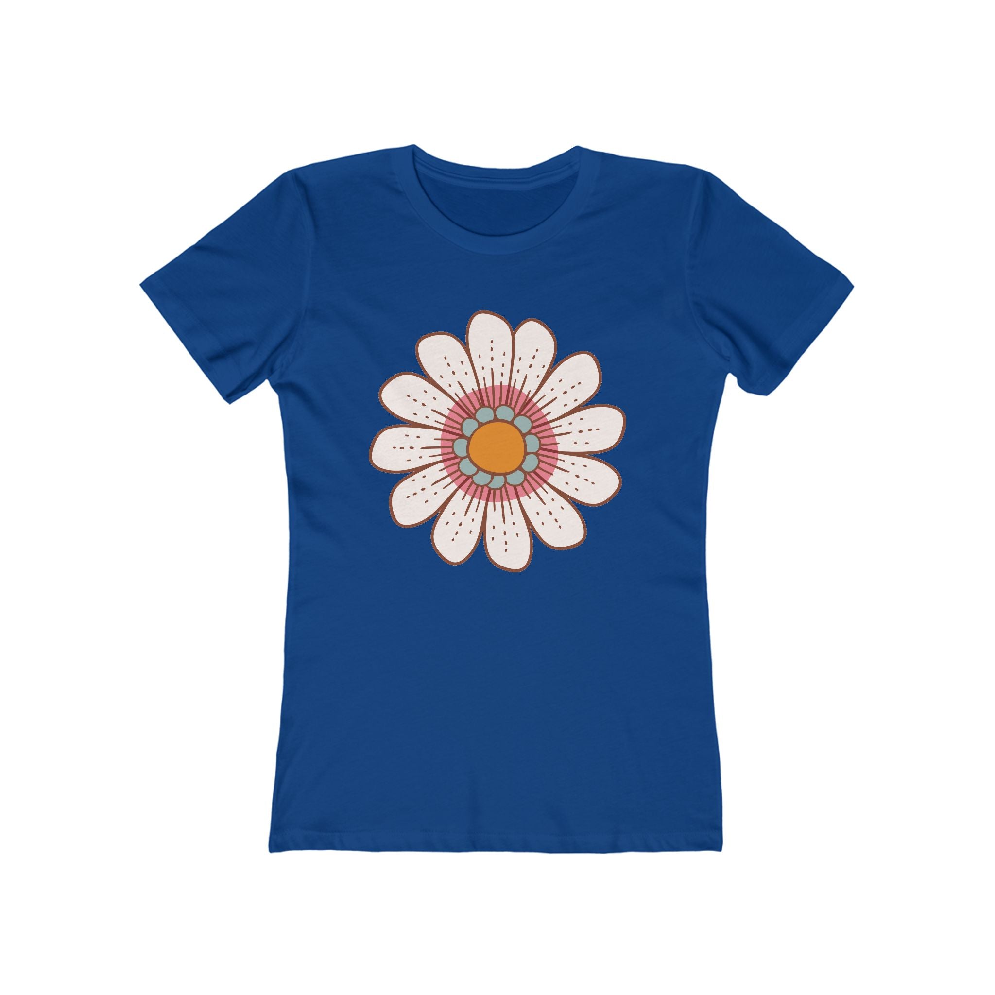 Flower Women's Tshirt, Floral Graphic Tee, Casual Top for Her, Spring Blossom Shirt, Botanical Print Blouse