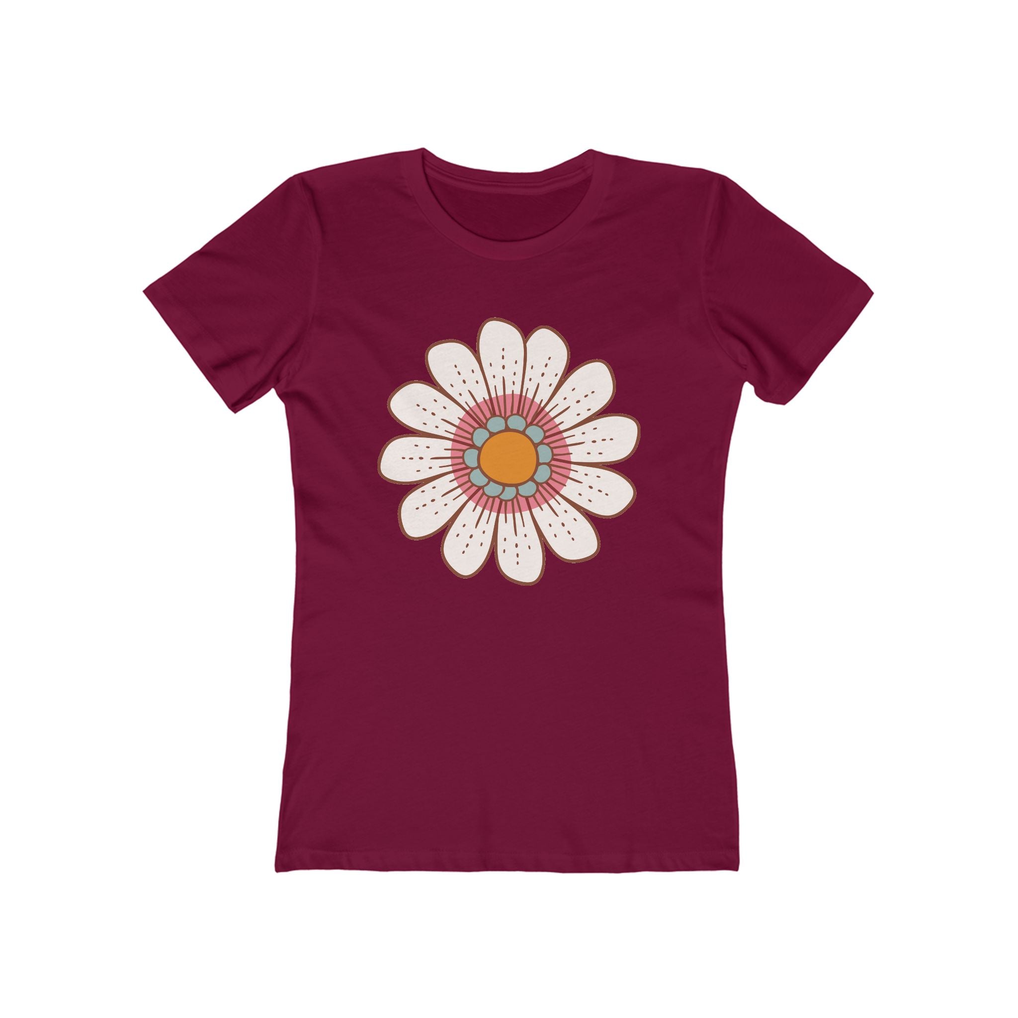 Flower Women's Tshirt, Floral Graphic Tee, Casual Top for Her, Spring Blossom Shirt, Botanical Print Blouse