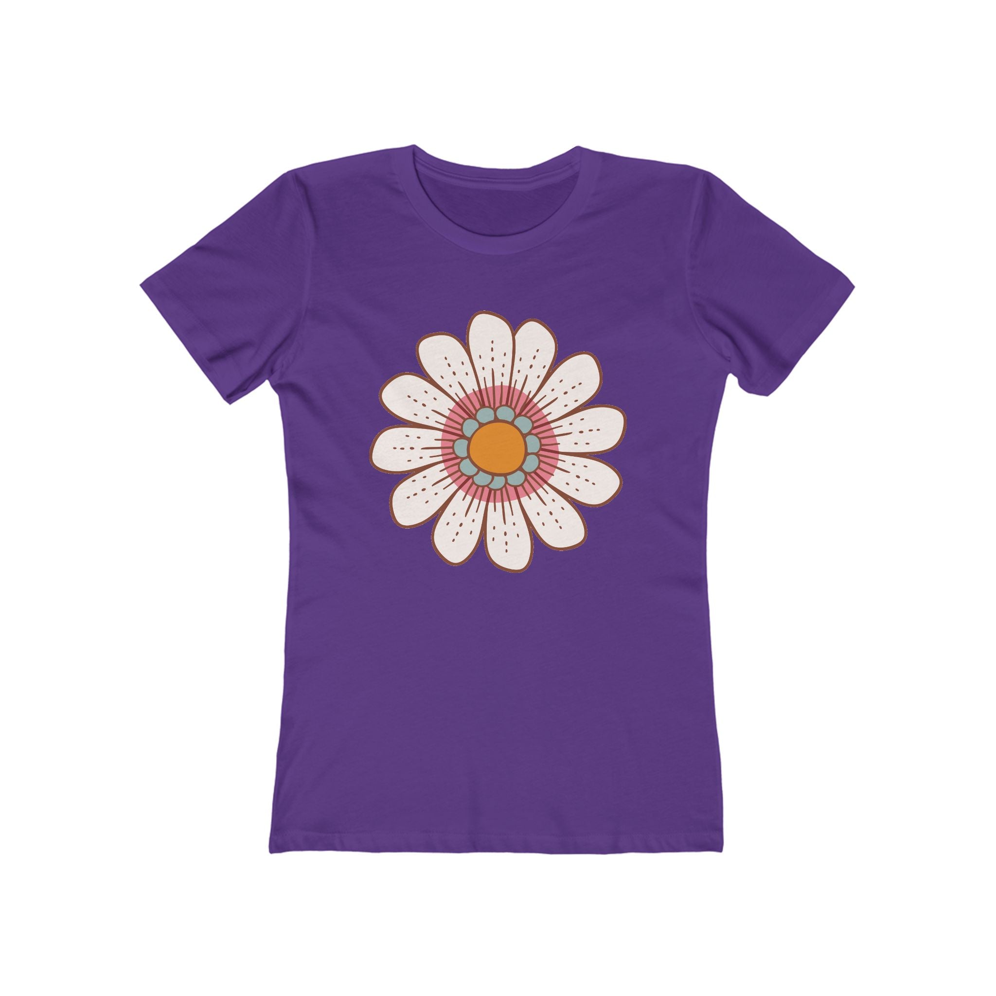 Flower Women's Tshirt, Floral Graphic Tee, Casual Top for Her, Spring Blossom Shirt, Botanical Print Blouse