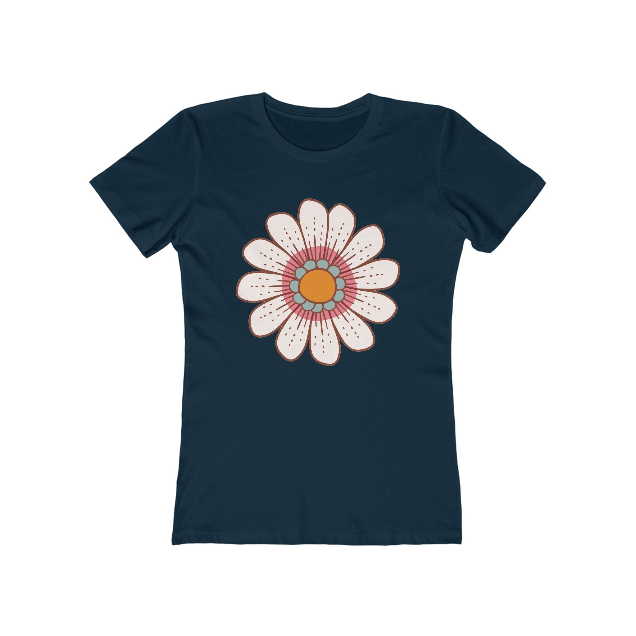 Flower Women's Tshirt, Floral Graphic Tee, Casual Top for Her, Spring Blossom Shirt, Botanical Print Blouse