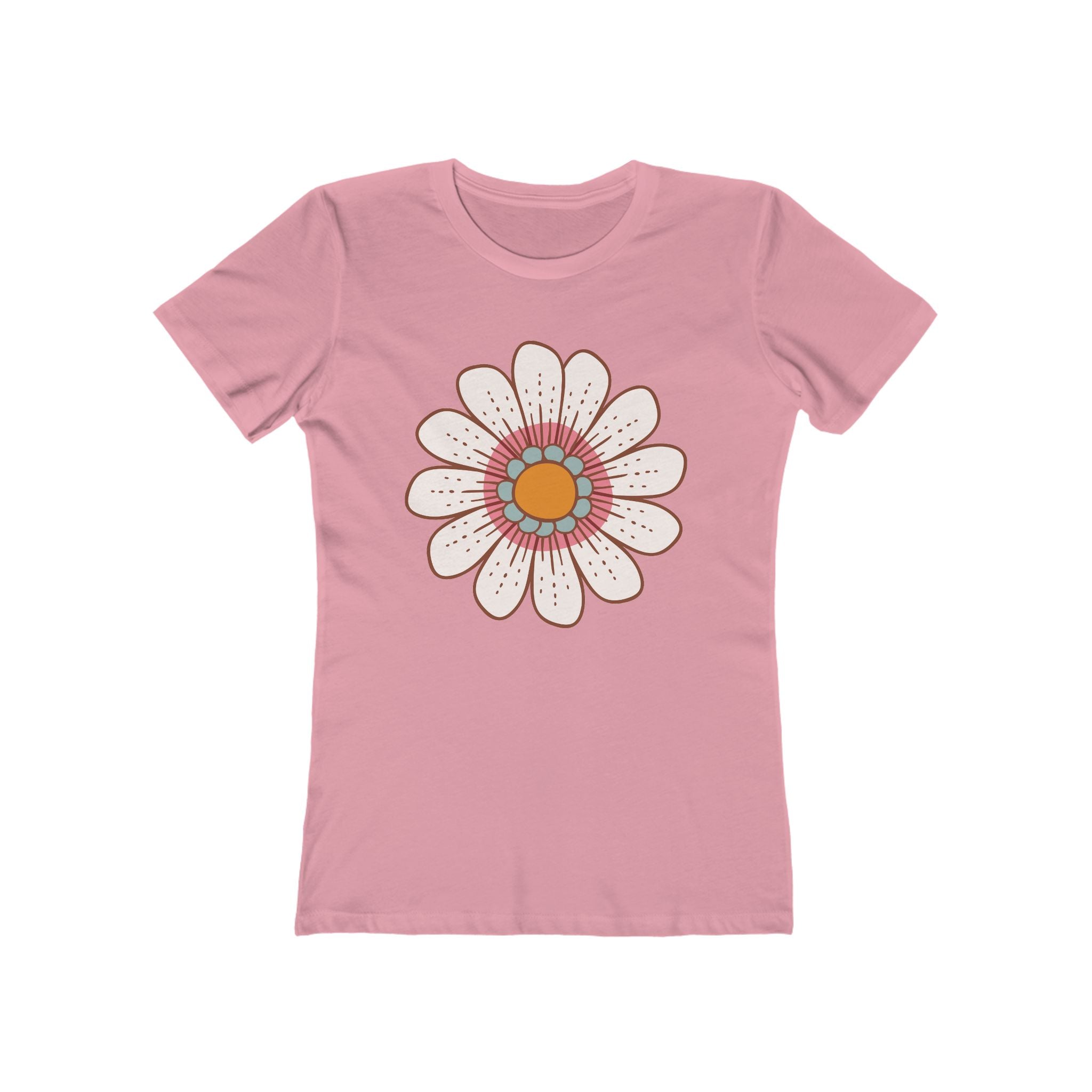 Flower Women's Tshirt, Floral Graphic Tee, Casual Top for Her, Spring Blossom Shirt, Botanical Print Blouse