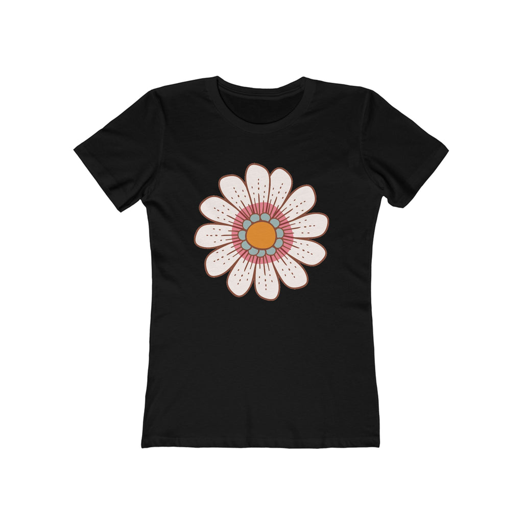 Flower Women's Tshirt, Floral Graphic Tee, Casual Top for Her, Spring Blossom Shirt, Botanical Print Blouse