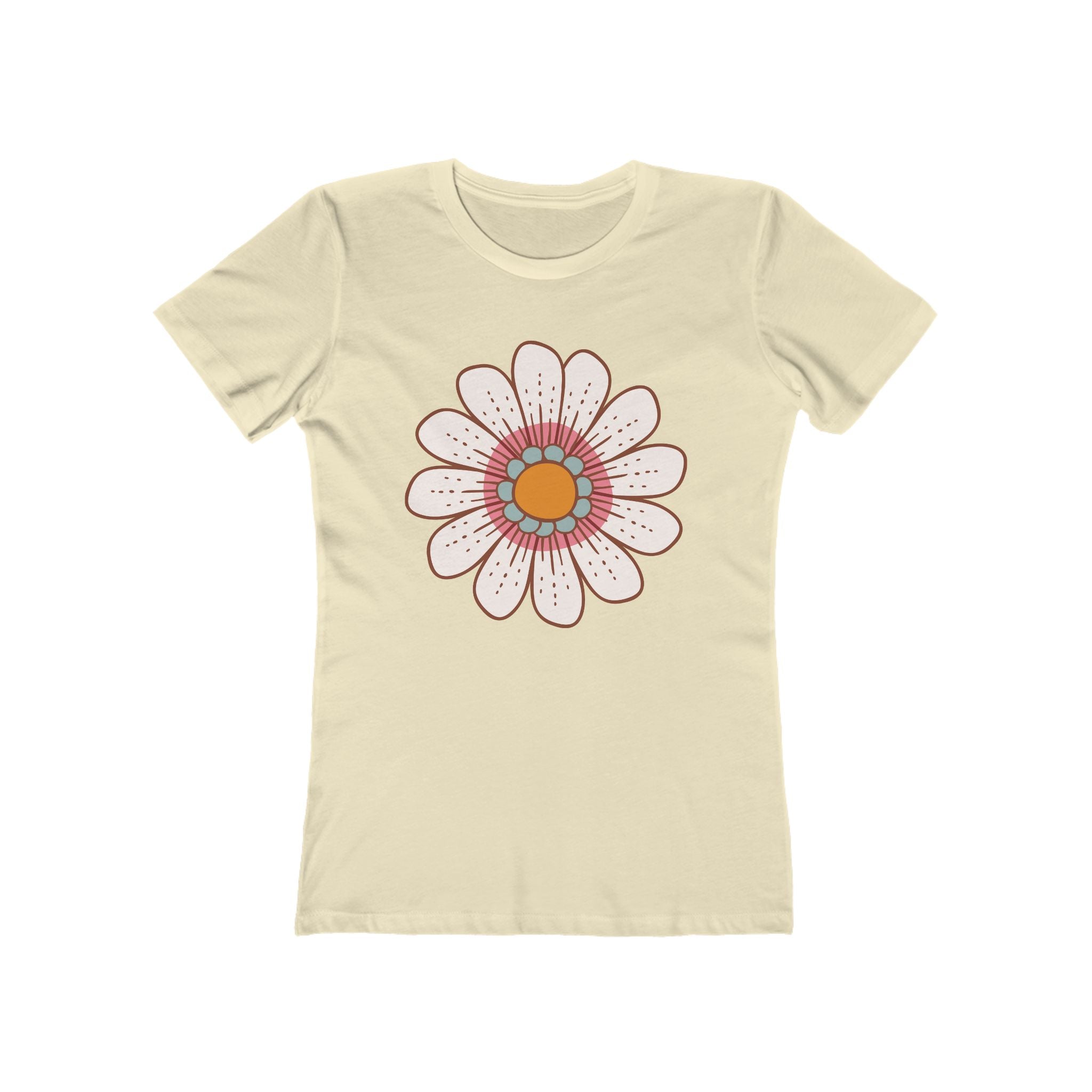 Flower Women's Tshirt, Floral Graphic Tee, Casual Top for Her, Spring Blossom Shirt, Botanical Print Blouse