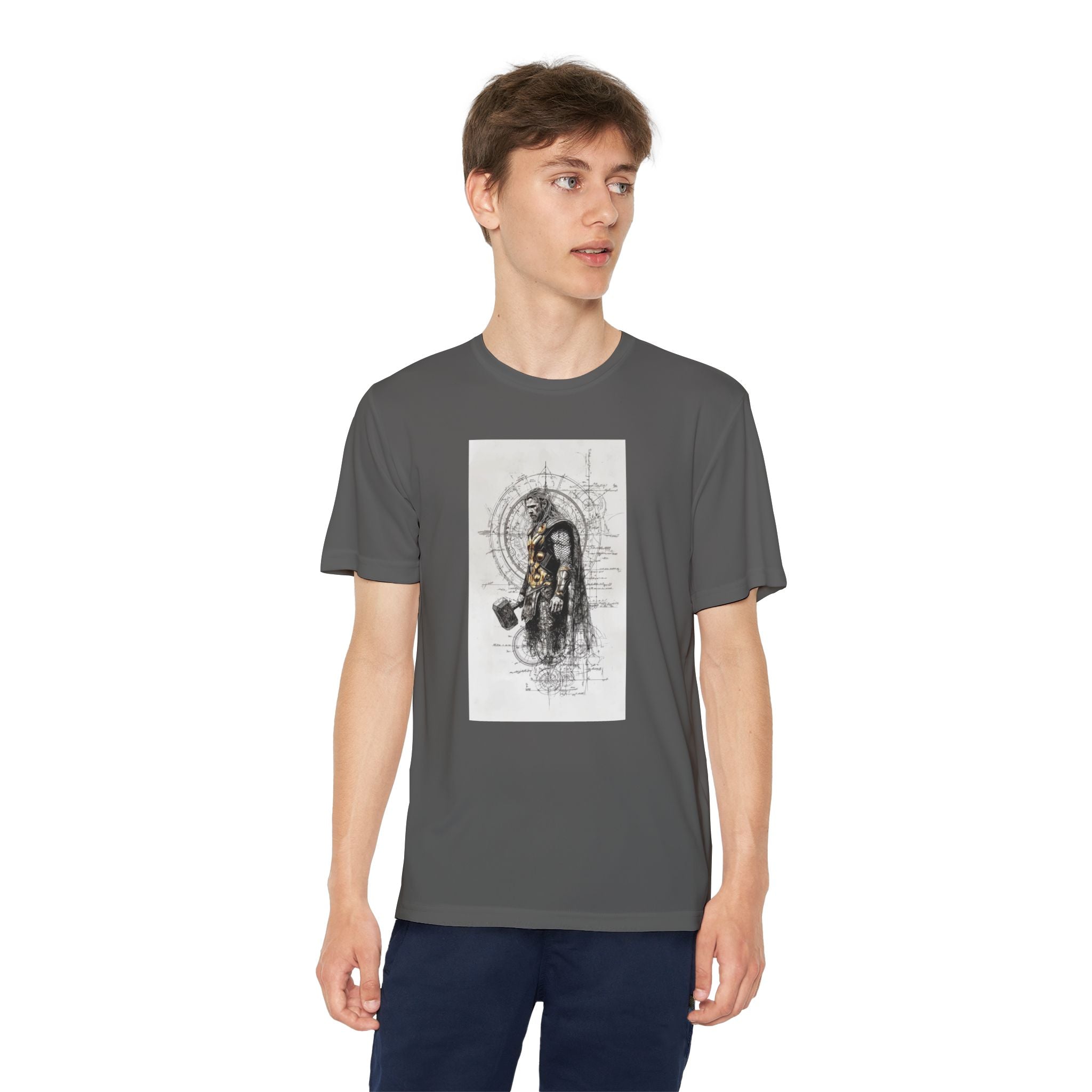 Superhero Youth T-Shirt Sports Graphic Tee, Cool Athletic Shirt for Kids