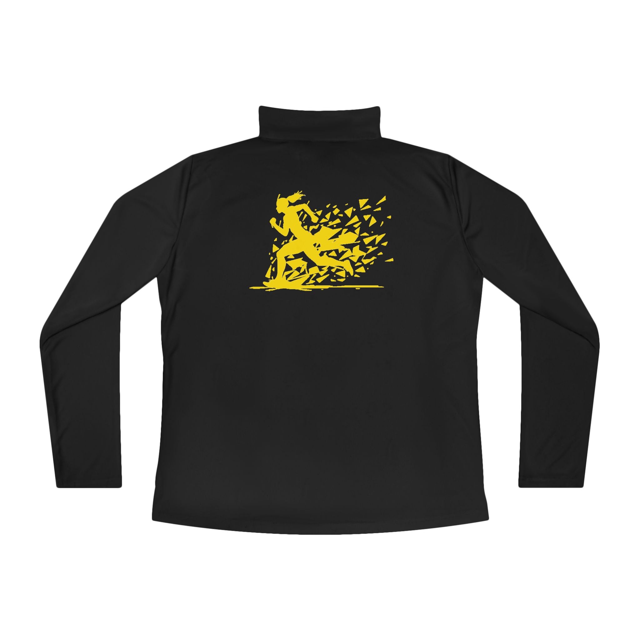 Ladies Quarter-Zip Pullover with Motivational Running Design, Athletic Apparel, Activewear, Sportswear, Fitness Gift, Running Top