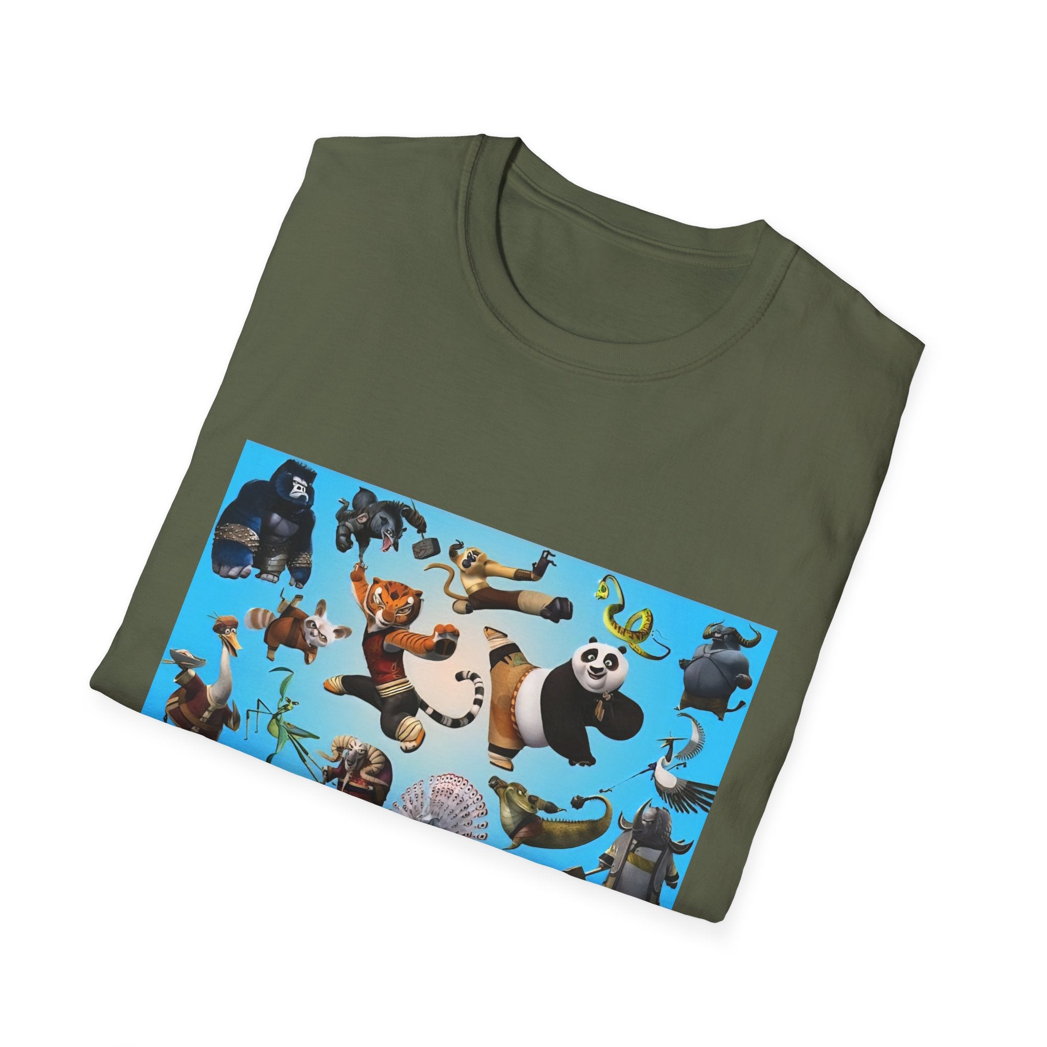 Kung Fu Panda Unisex Softstyle T-Shirt, DreamWorks Animation Youth Competitor Tee, Graphic Tee, Movie Fan Gift, Cult Classic Shirt, Comfy