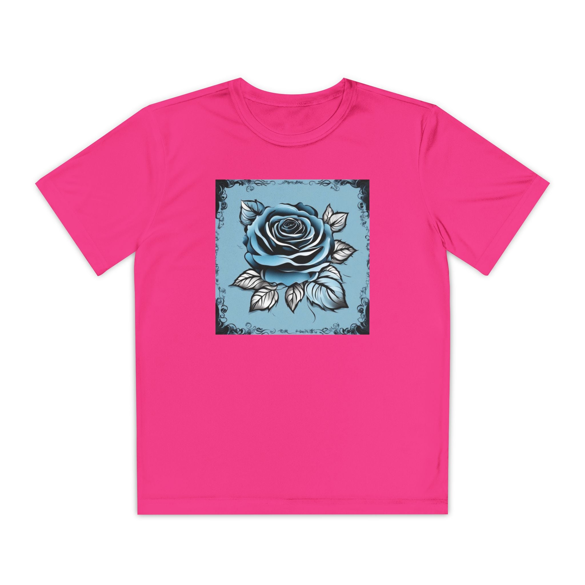 Flower Youth Tshirt, Girls Floral Tee, Kids Spring Shirt, Children's Botanical Top, Teen Blossom T-Shirt