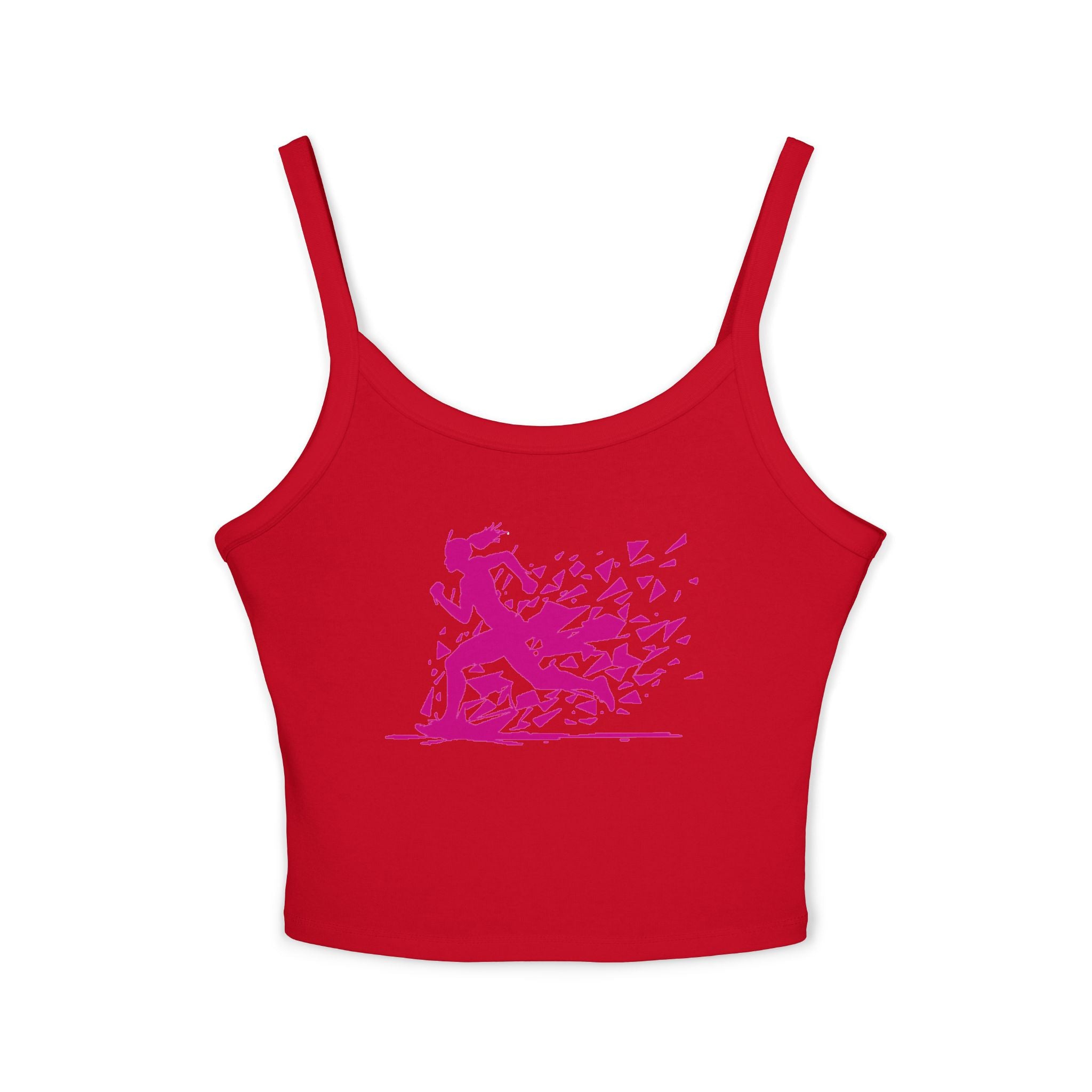 Running Woman Tank Top, Athletic Workout Top, Fitness Sleeveless Shirt, Jogging Muscle Tee, Exercise Gym Cami