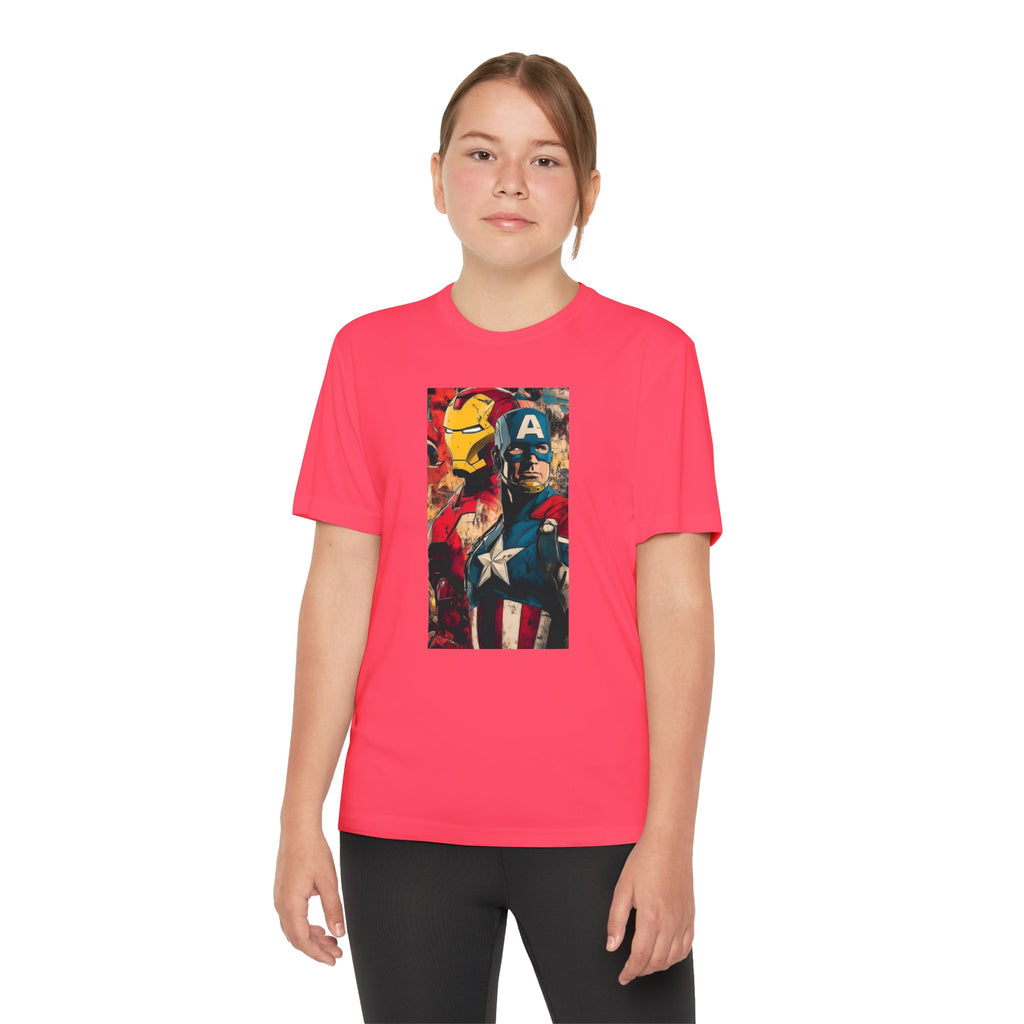 Advengers Youth T-Shirt Sports Graphic Tee, Cool Athletic Shirt for Kids, Perfect for Sports Events, Team Spirit