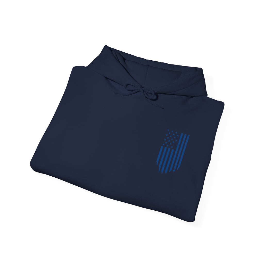 Patriotic Hoodie - Thin Blue Line Unisex Blend