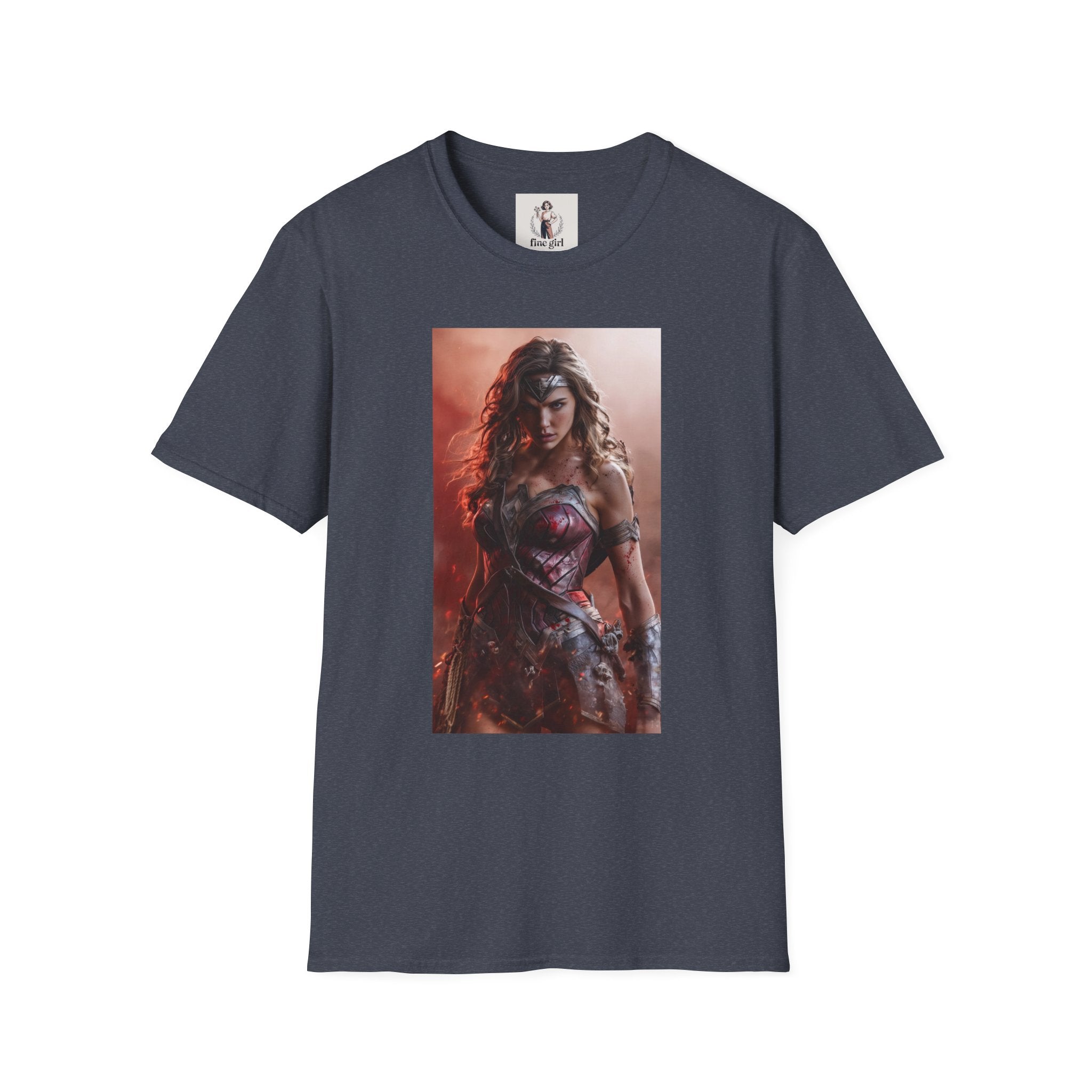 Wonder Woman Marvel Unisex Softstyle T-Shirt, Comic Book Tee, Geeky Clothing, Cosplay Costume Top