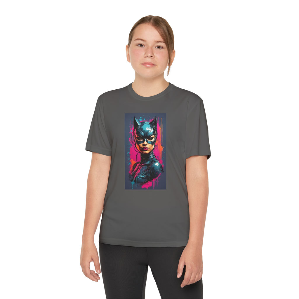 Superhero Youth T-Shirt Sports Graphic Tee, Cool Athletic Shirt for Kids