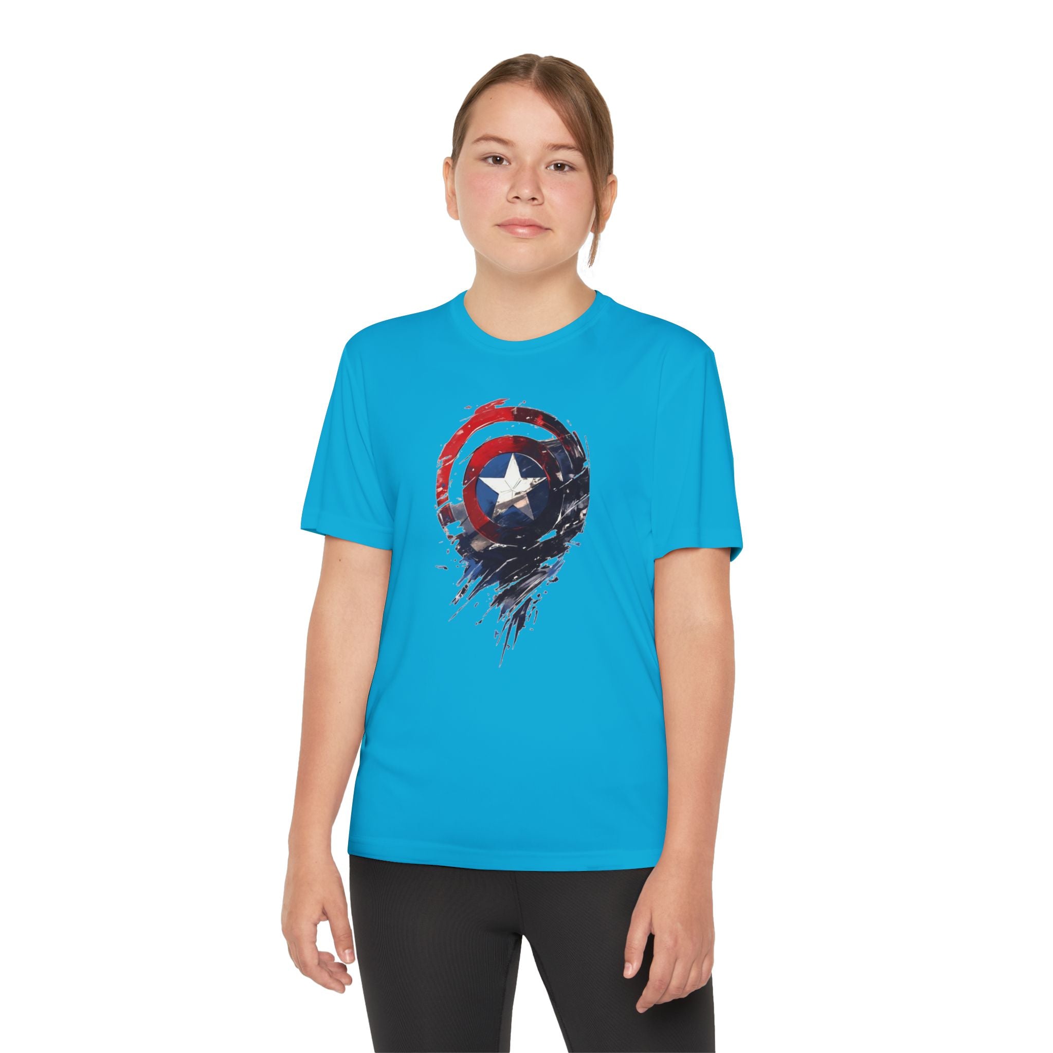 Advengers Youth T-Shirt Sports Graphic Tee, Cool Athletic Shirt for Kids