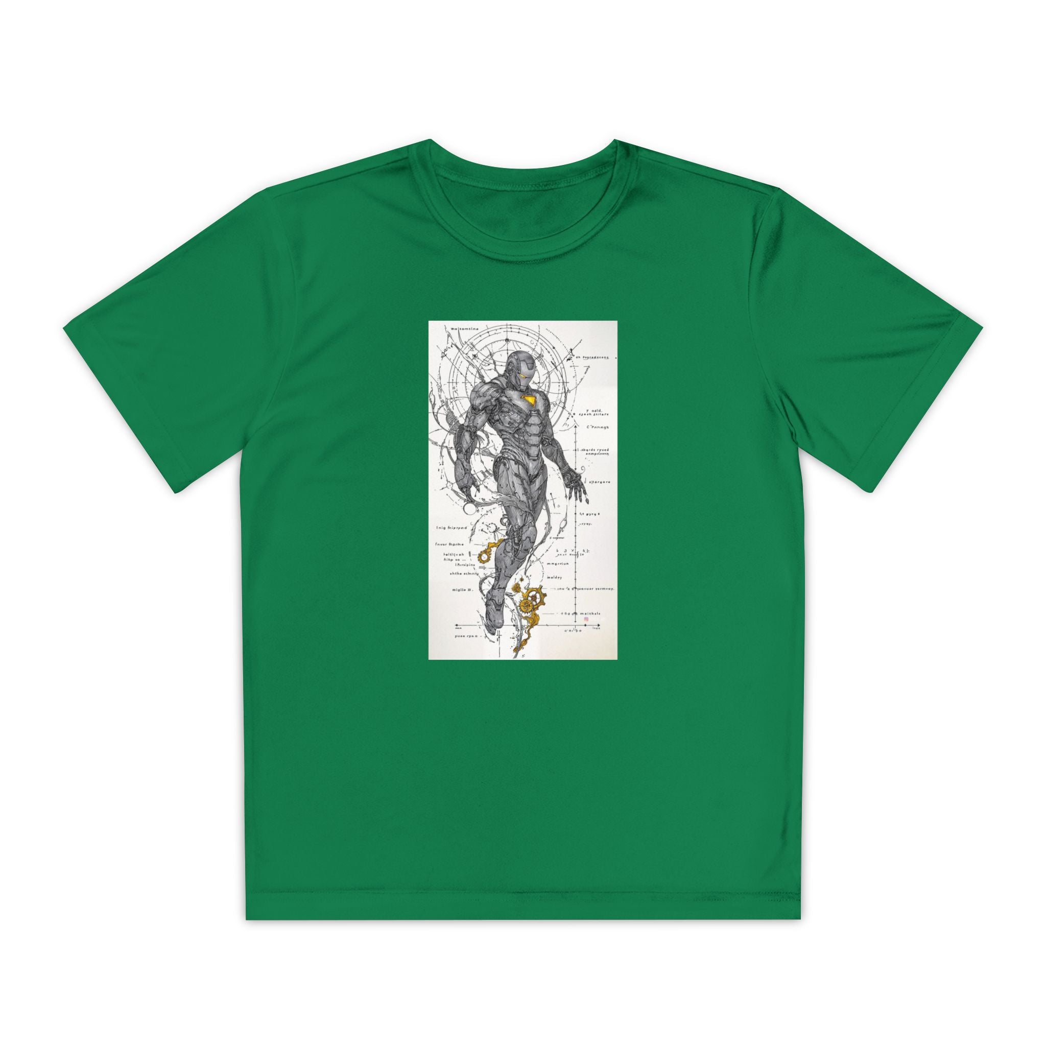 Superhero Youth T-Shirt Sports Graphic Tee, Cool Athletic Shirt for Kids