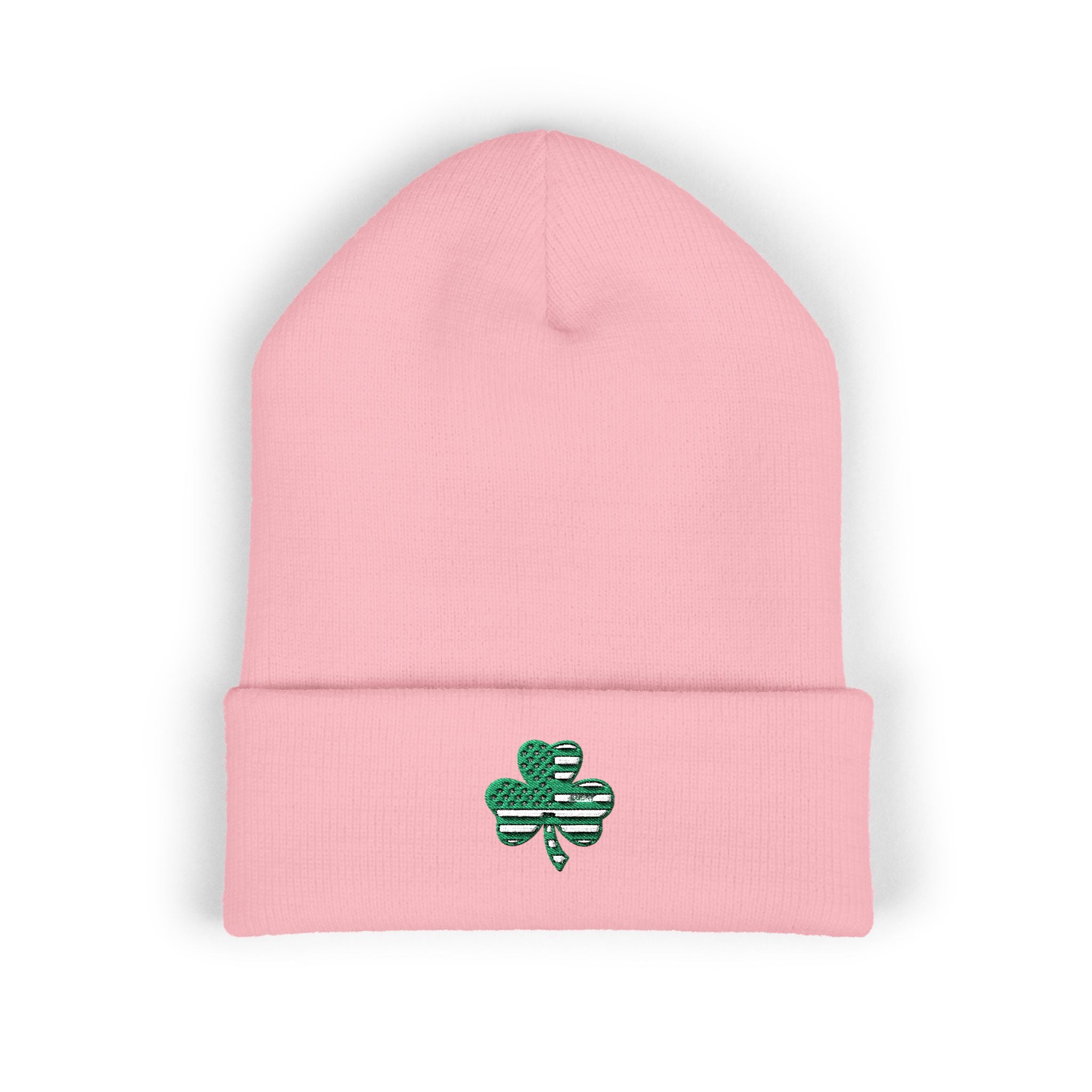 St. Patrick's Day 4-Leaf Clover Embroidered Beanie