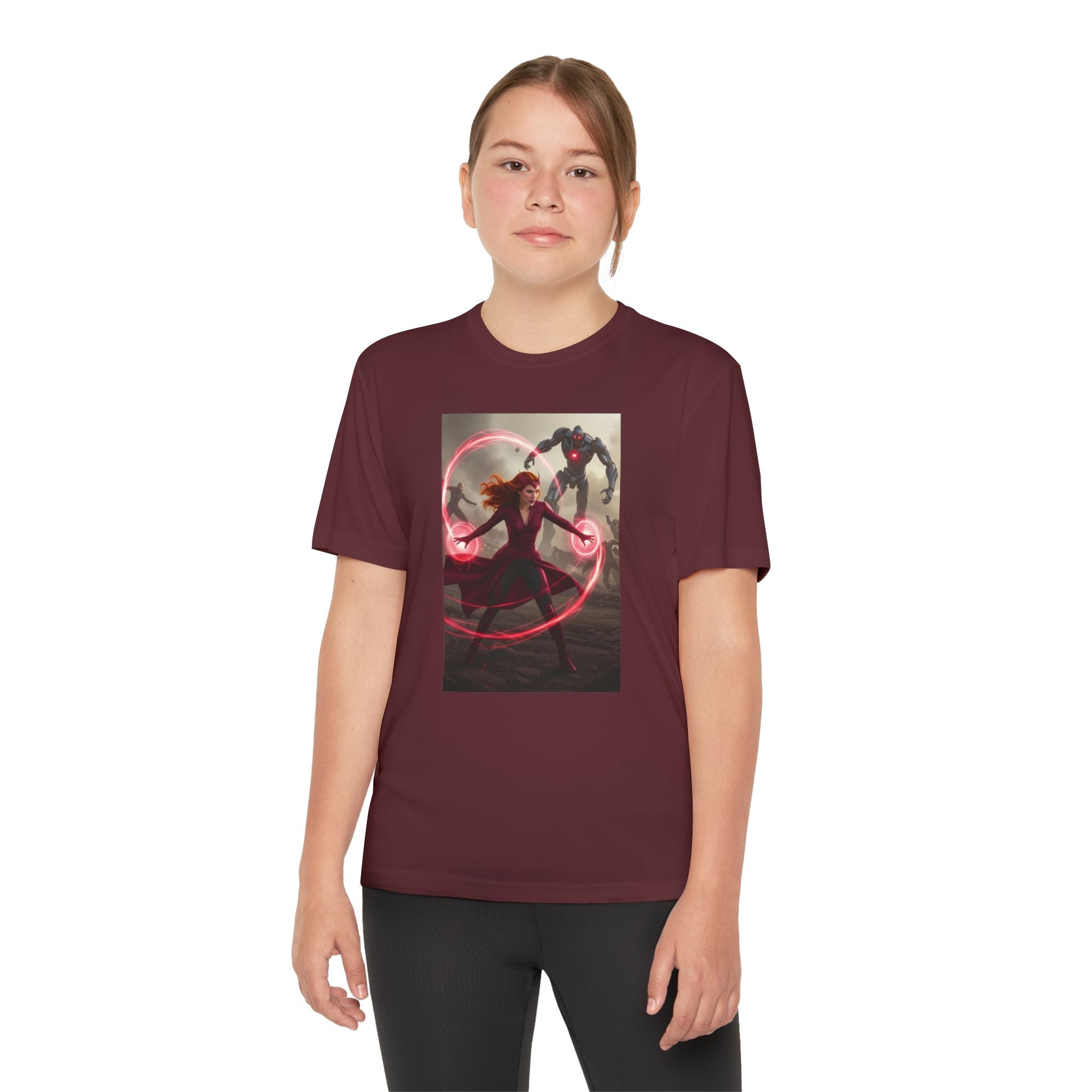 Superhero Youth T-Shirt Sports Graphic Tee, Cool Athletic Shirt for Kids