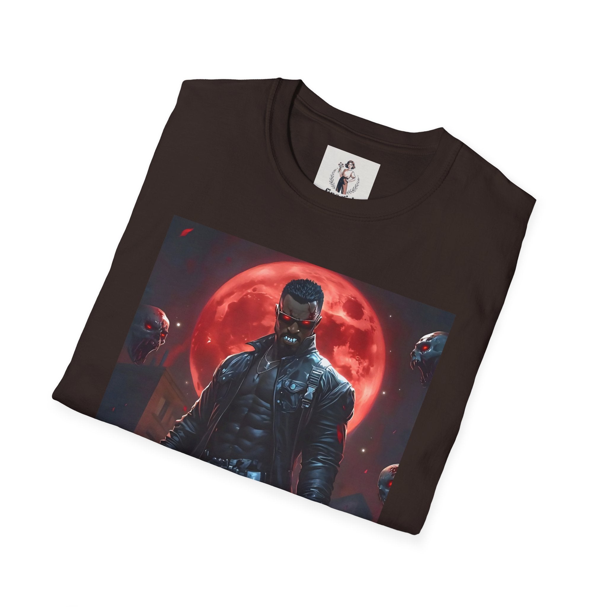 Blade Superhero Marvel Unisex Softstyle T-Shirt, Comic Book Tee, Geeky Clothing, Cosplay Costume Top