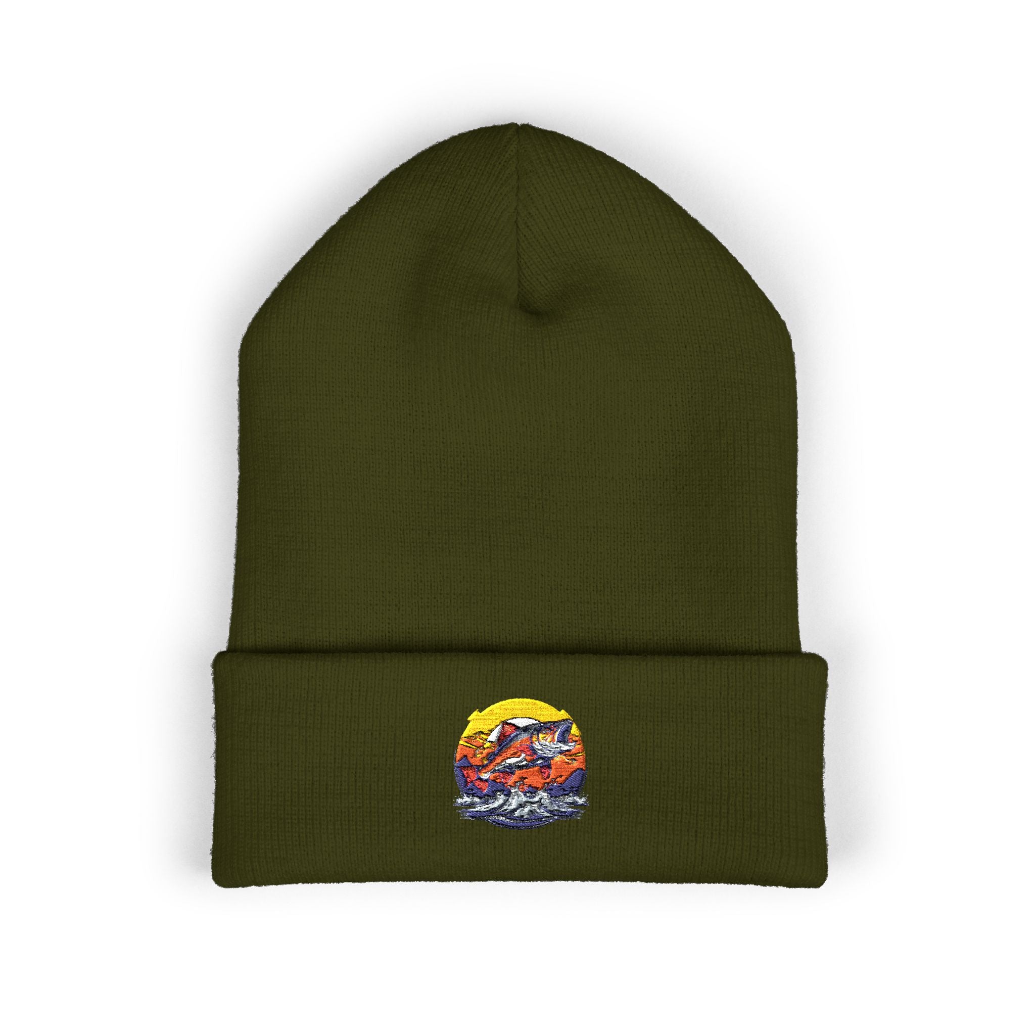 Embroidered Fishing Beanie, Fisherman Gift, Outdoor Apparel, Fishing Gear, Angler Hat, Fishing Lure Beanie