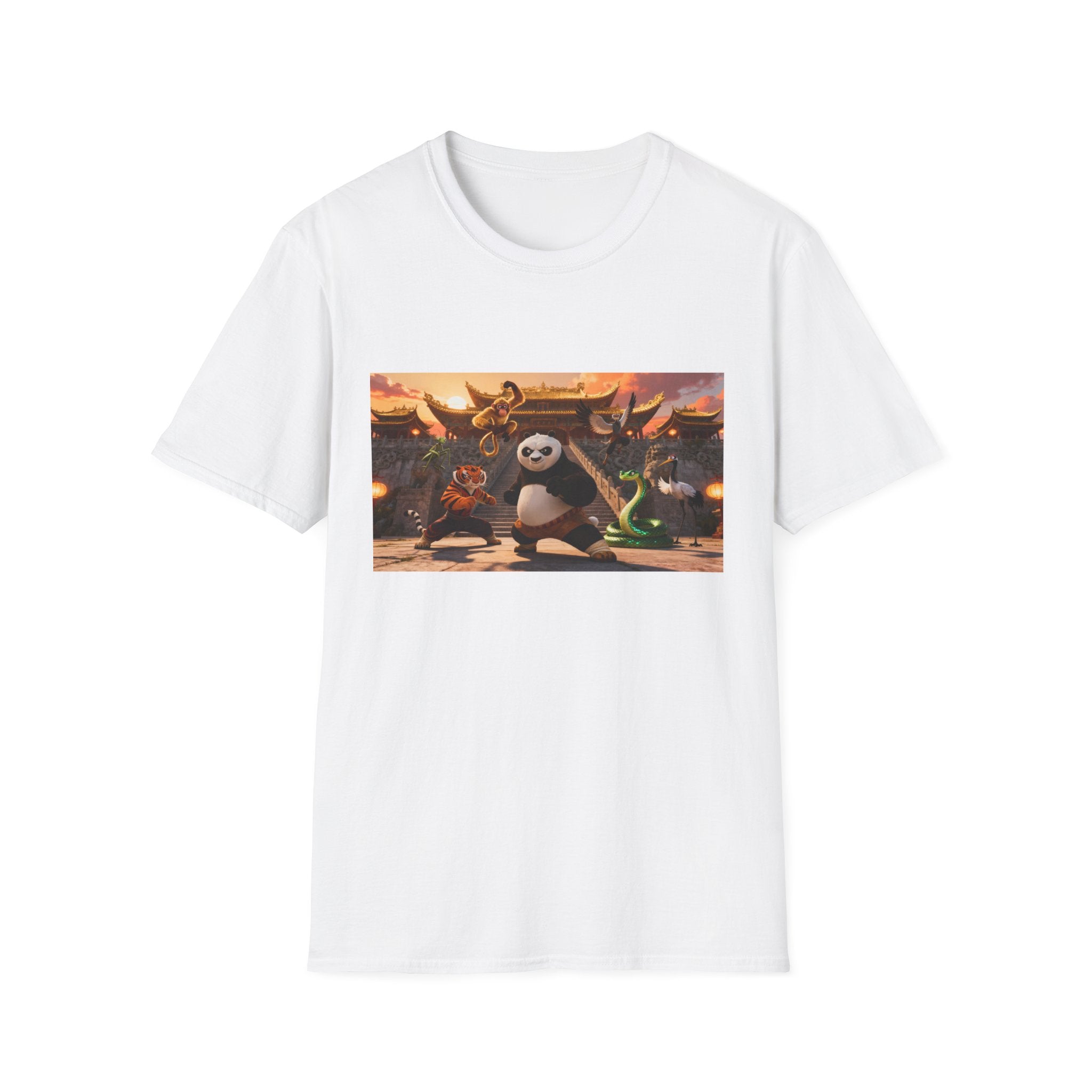 Kung Fu Panda Unisex Softstyle T-Shirt, DreamWorks Animation Youth Competitor Tee, Graphic Tee, Movie Fan Gift, Cult Classic Shirt, Comfy