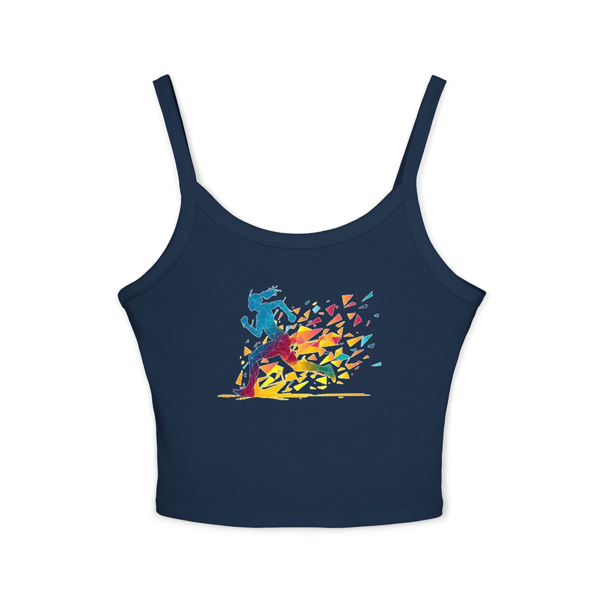 Running Woman Tank Top, Athletic Workout Top, Fitness Sleeveless Shirt, Jogging Muscle Tee, Exercise Gym Cami
