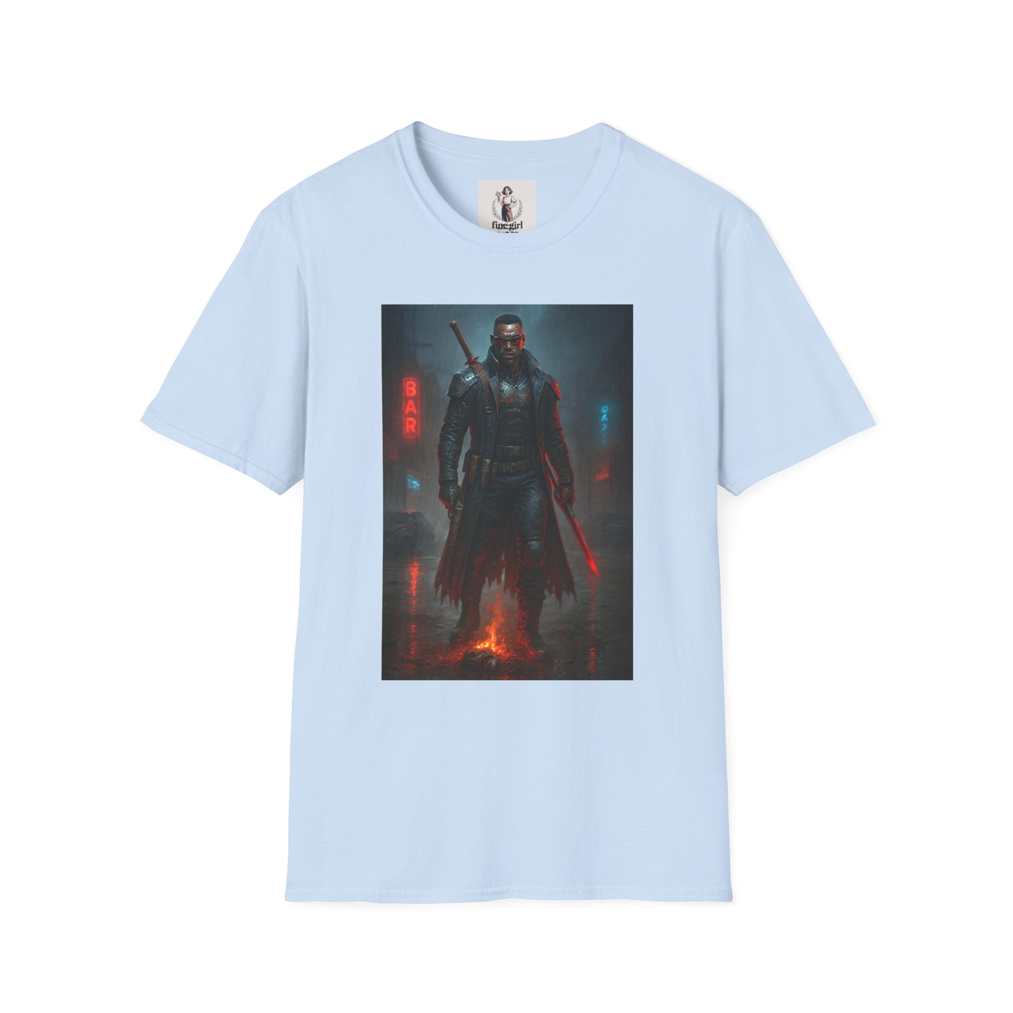 Blade Superhero Marvel Unisex Softstyle T-Shirt, Comic Book Tee, Geeky Clothing, Cosplay Costume Top